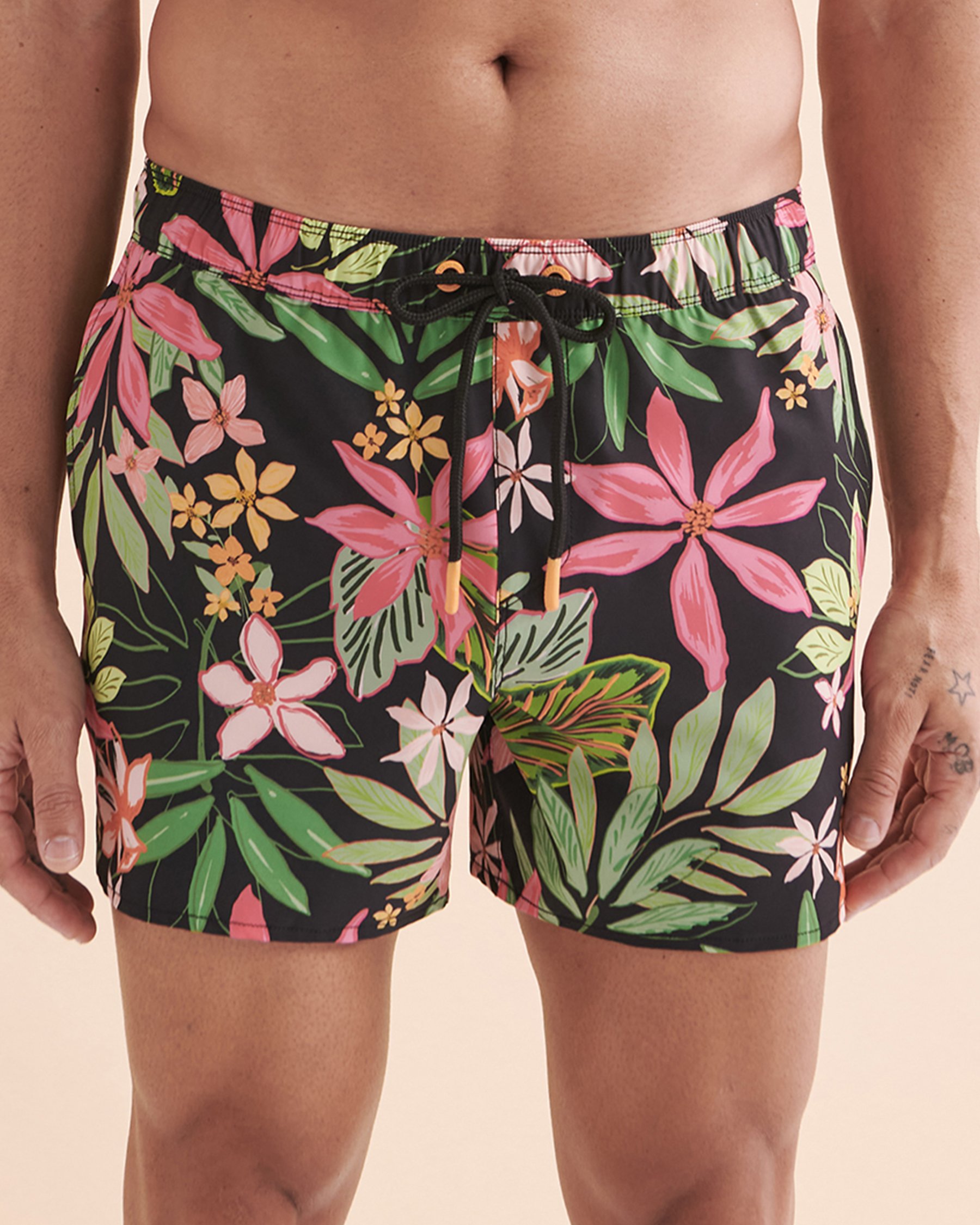 EVERYDAY SUNDAY Maillot volley Retro Neon Vibes Feuilles tropicales neons ESBEAM02793 - View3