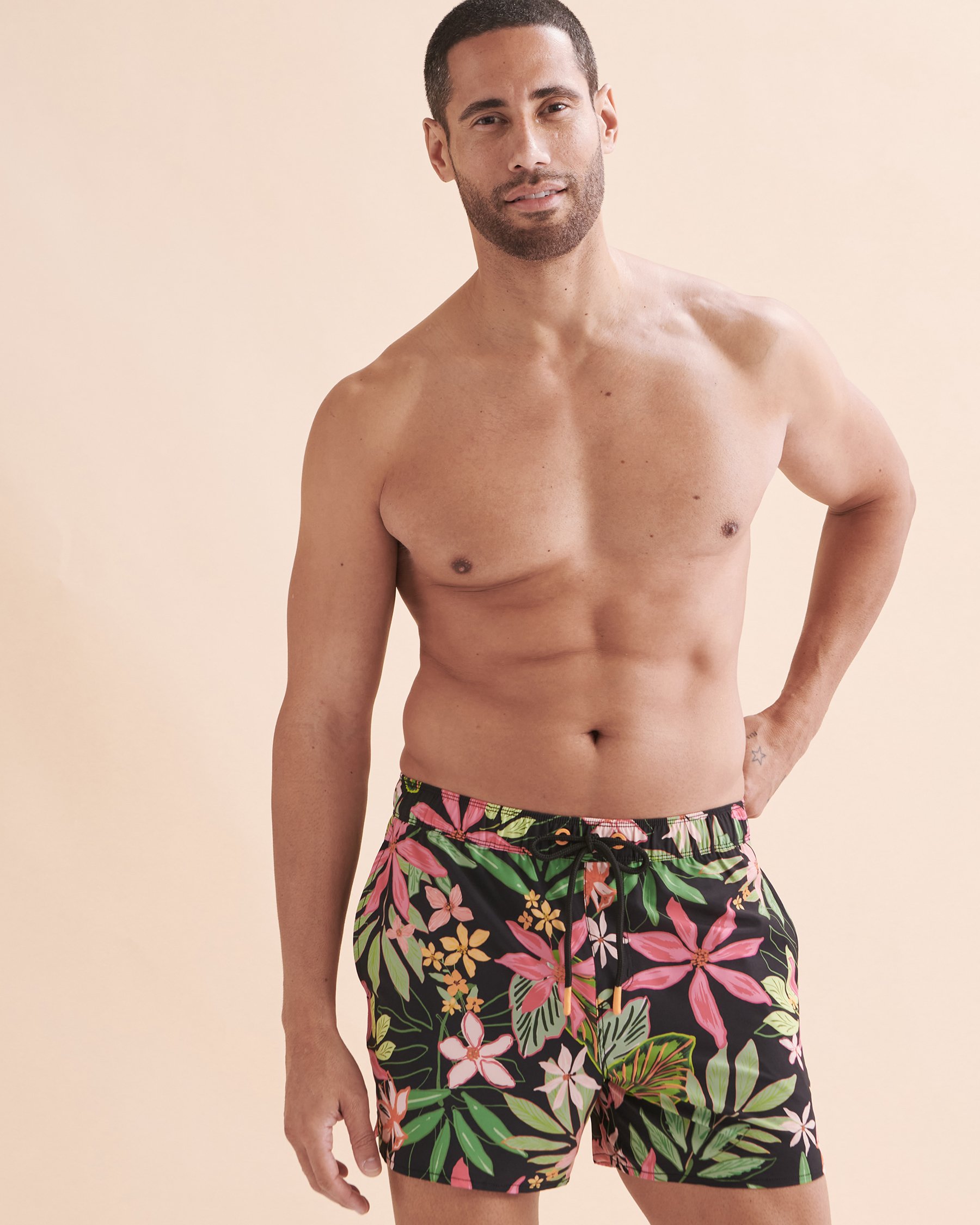 EVERYDAY SUNDAY Maillot volley Retro Neon Vibes Feuilles tropicales neons ESBEAM02793 - View5