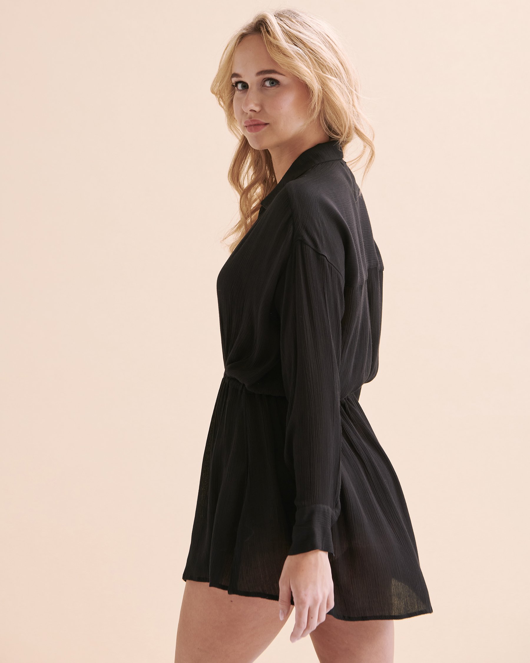 O'NEILL Tunique boutonnée manches longues Saltwater Solids Noir SP3416063 - Voir2