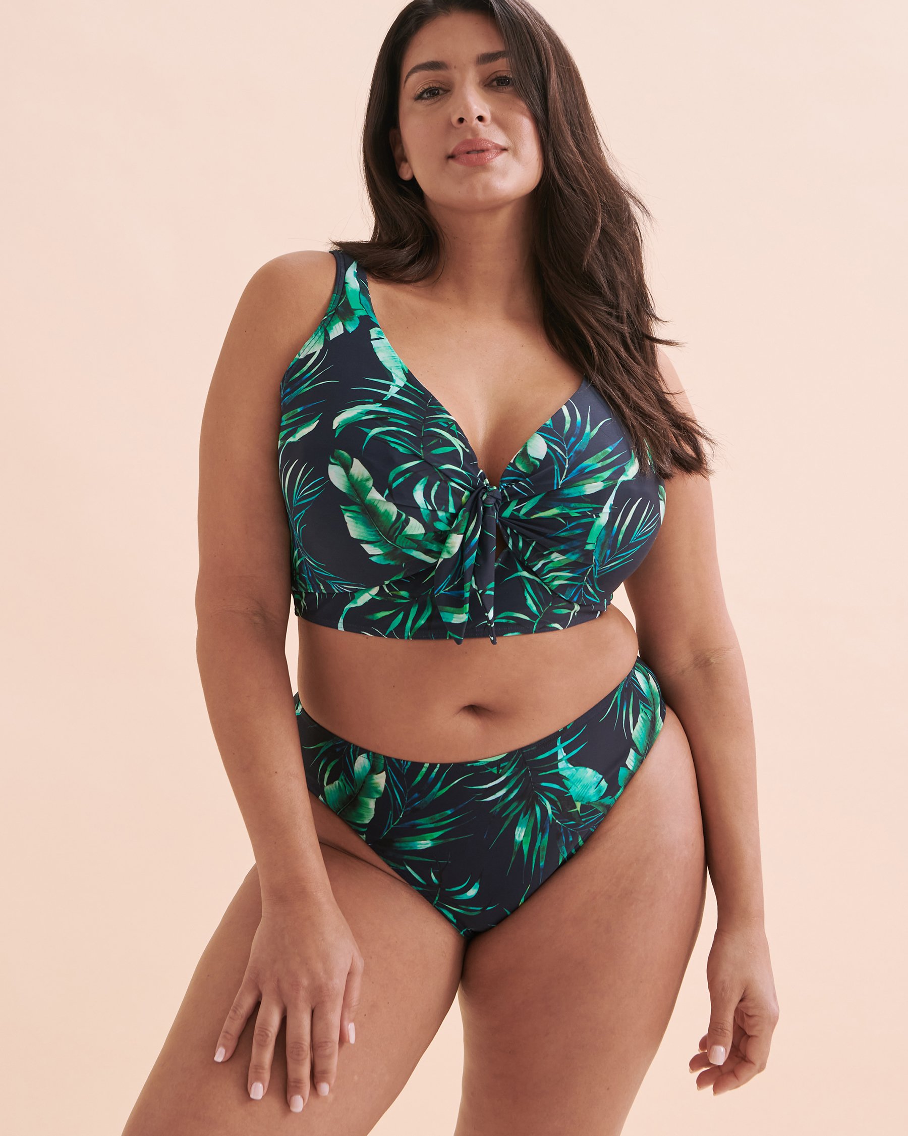 ARTESANDS Palmspiration Delacroix Bikini Bottom Dark Navy Leaves AT4006PS - View5