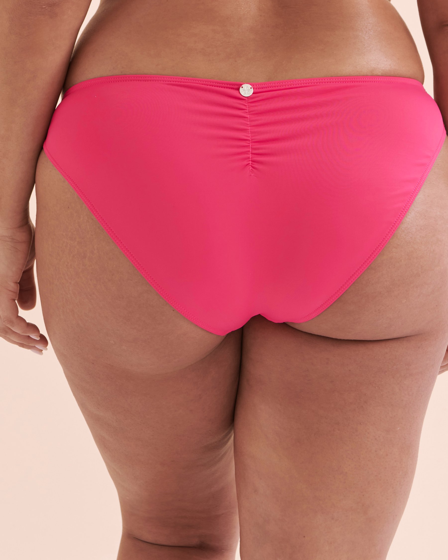 QUINTSOUL Bas de bikini froncé sur les côtés Framboise W15195664 - View6