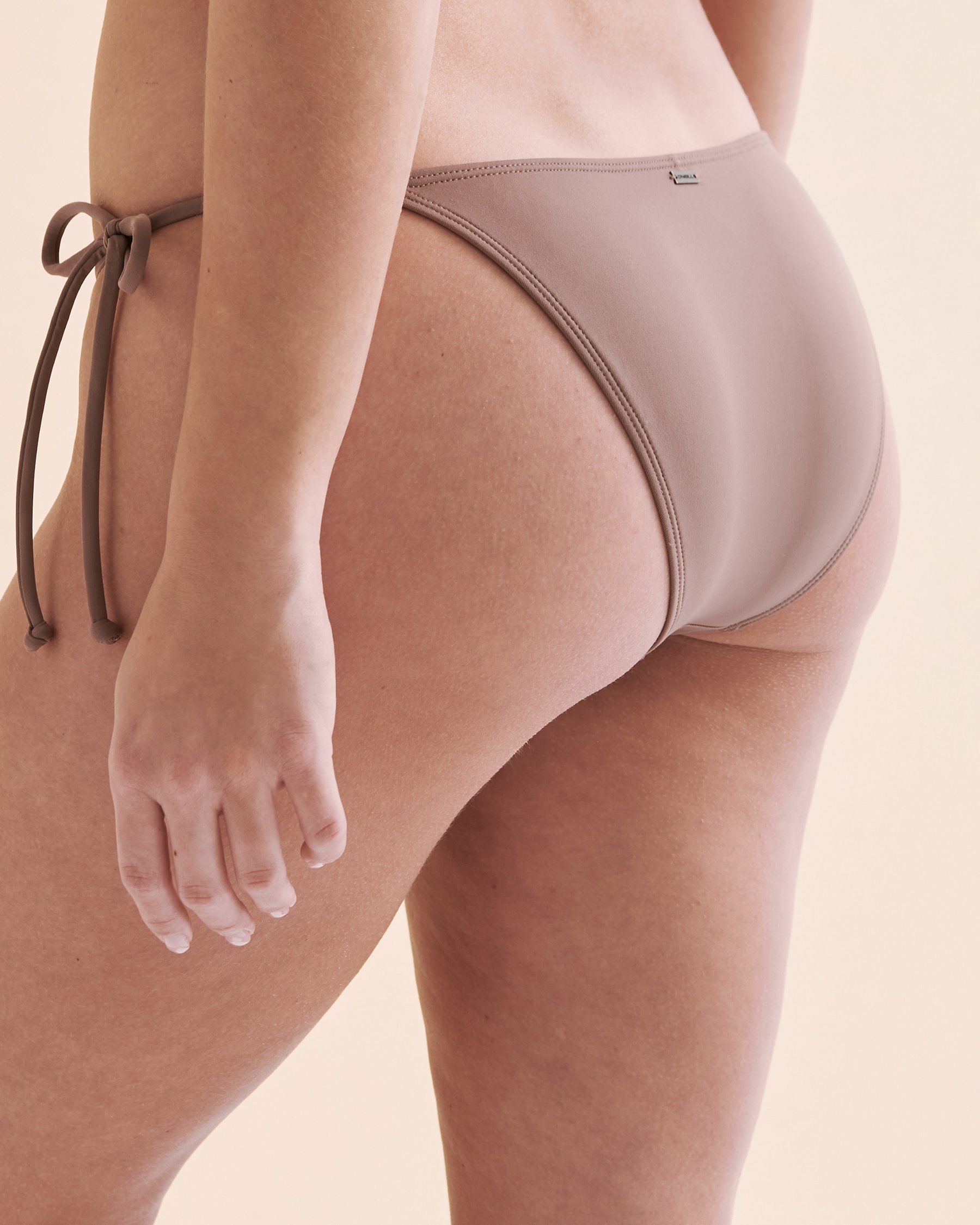 O'NEILL Saltwater Solids Side Tie Bikini Bottom Deep Taupe SP4474006B - View5
