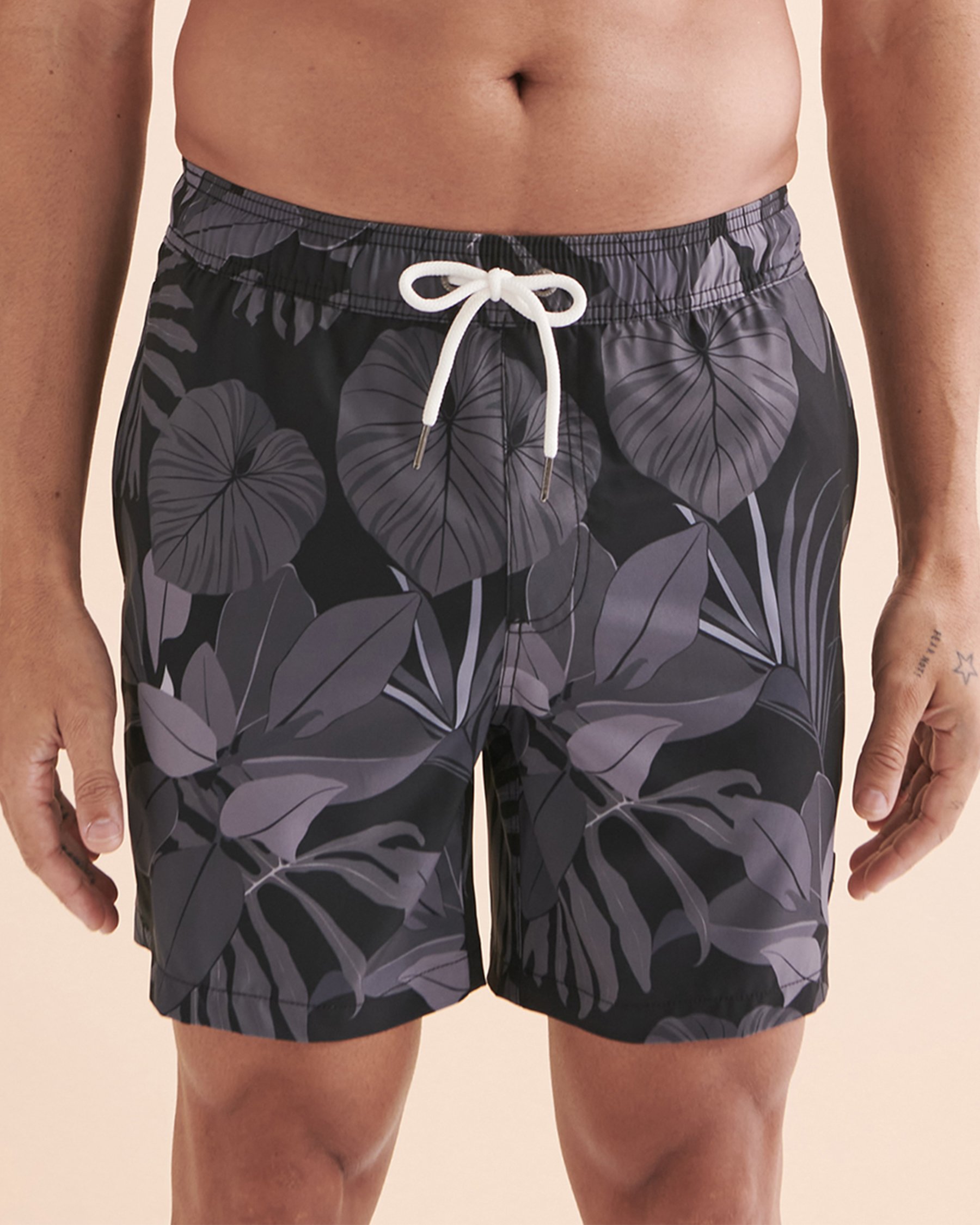 ISLANDHAZE Shadow Volley Swimsuit Black MB424017 - View3