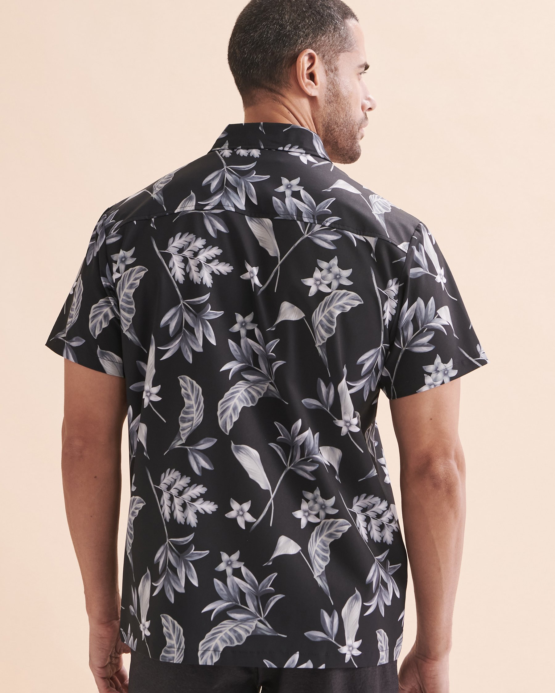 HAMABE Chemise manches courtes Gris tropical 04100018 - View2