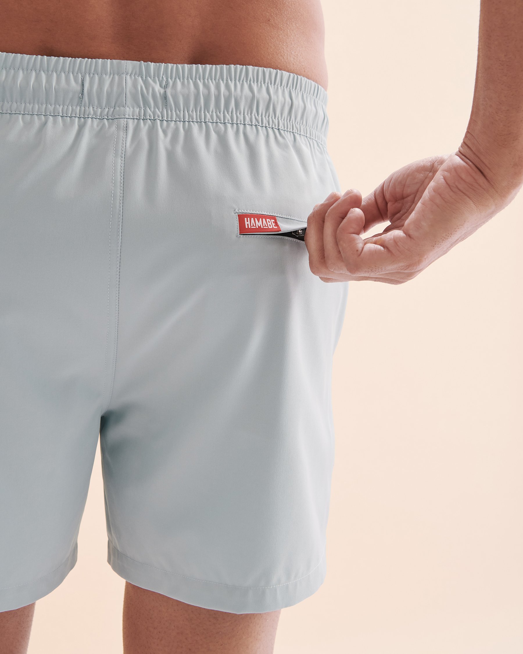 HAMABE Volley Swimsuit Pale Blue 03100025 - View4