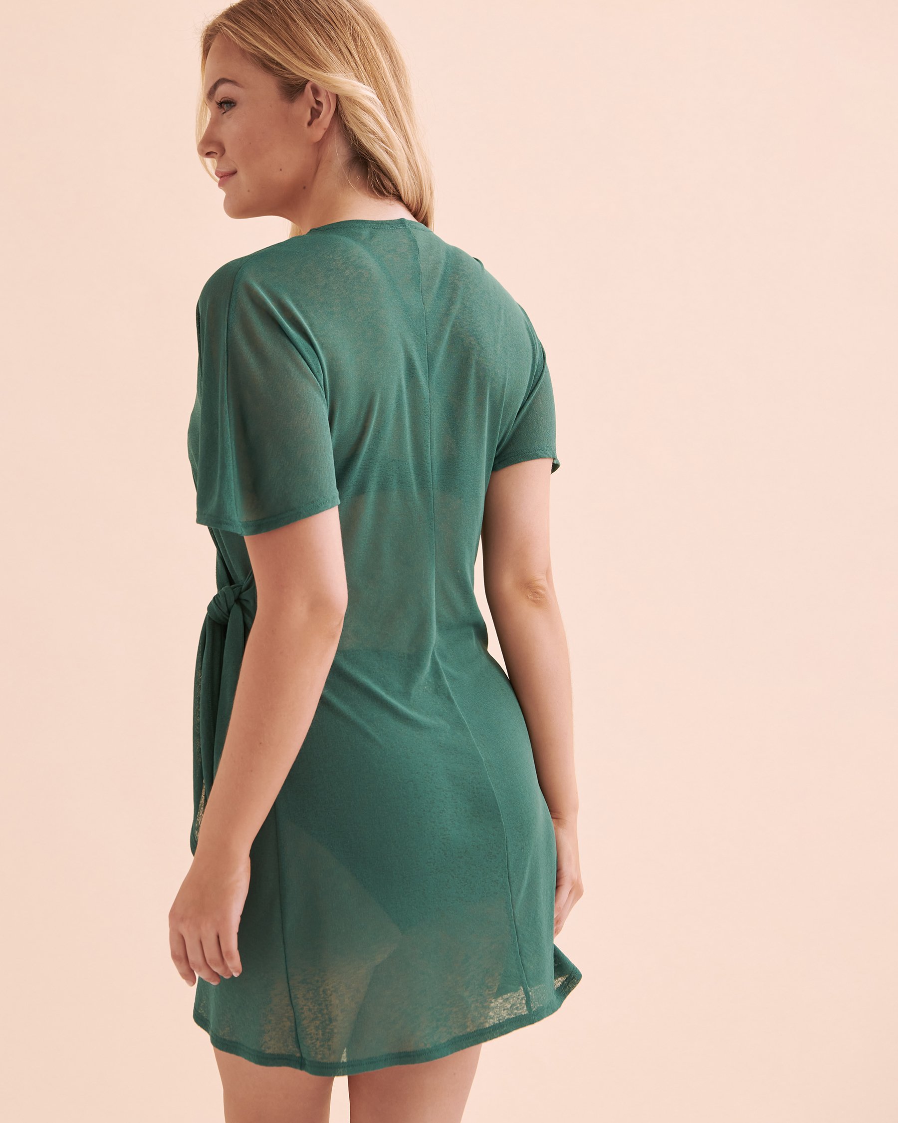COVER ME Wrap Cover-Up Dress Green 24021102 - View2