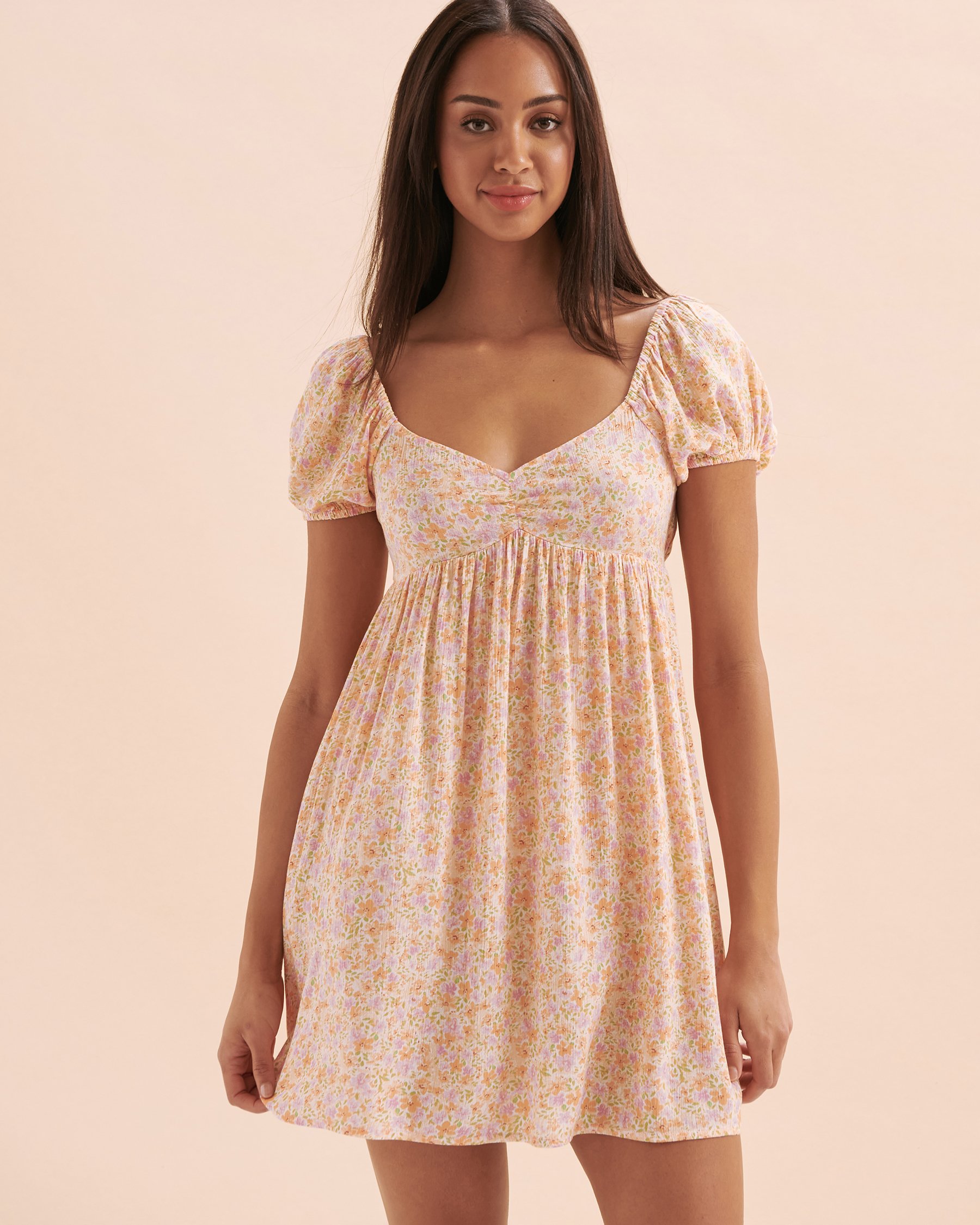 BILLABONG Robe courte Heart Song Floral rose ABJWD00709 - Voir1
