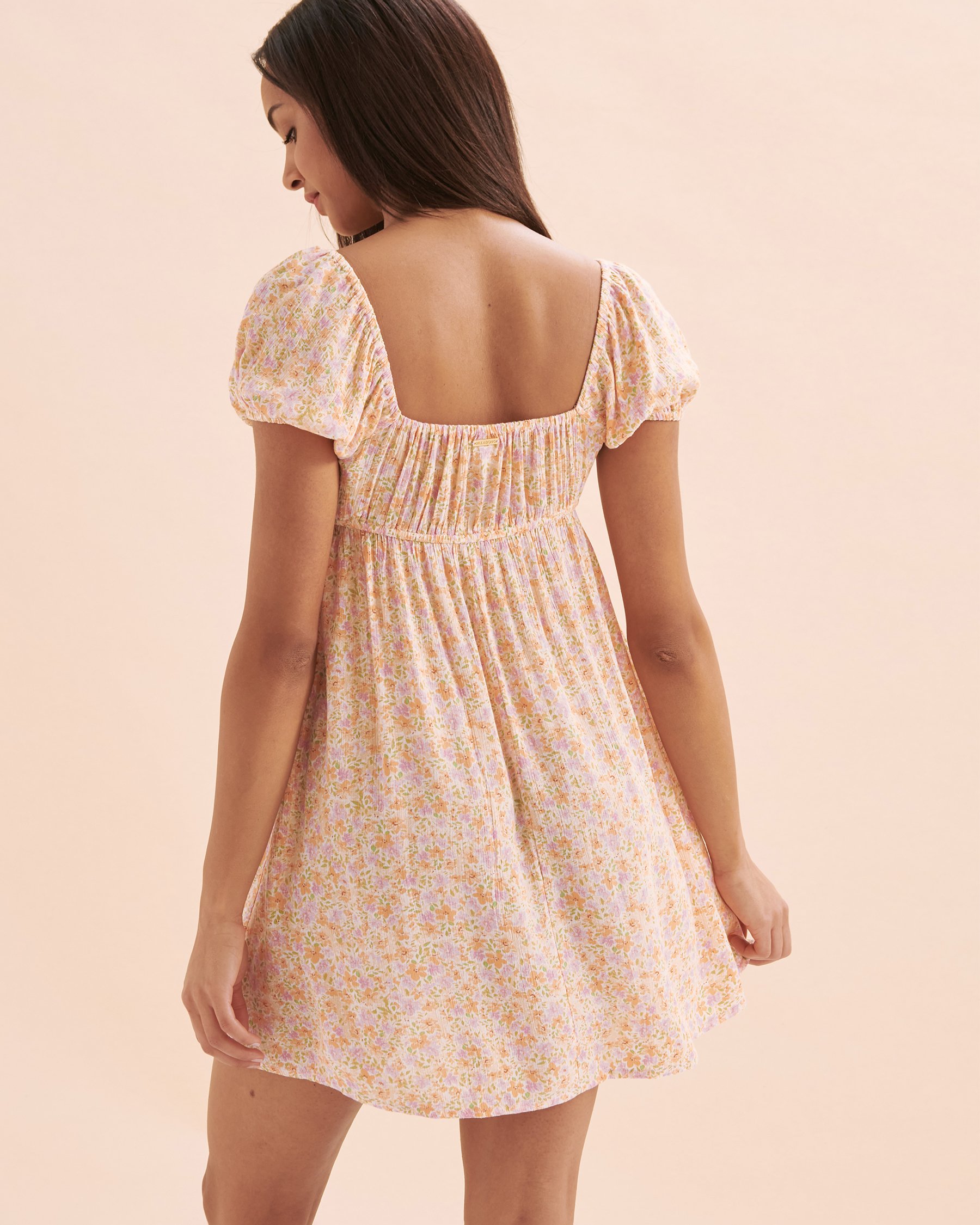 BILLABONG Robe courte Heart Song Floral rose ABJWD00709 - Voir2