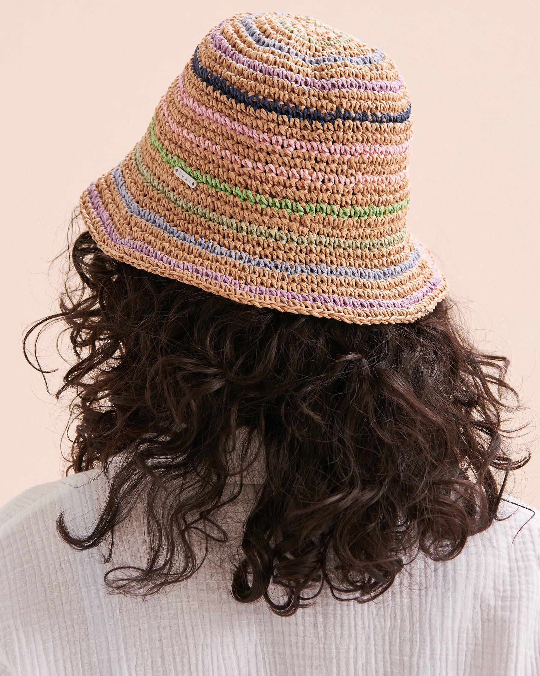 ROXY Candied Peacy Bucket Hat Natural ERJHA04252 - View3