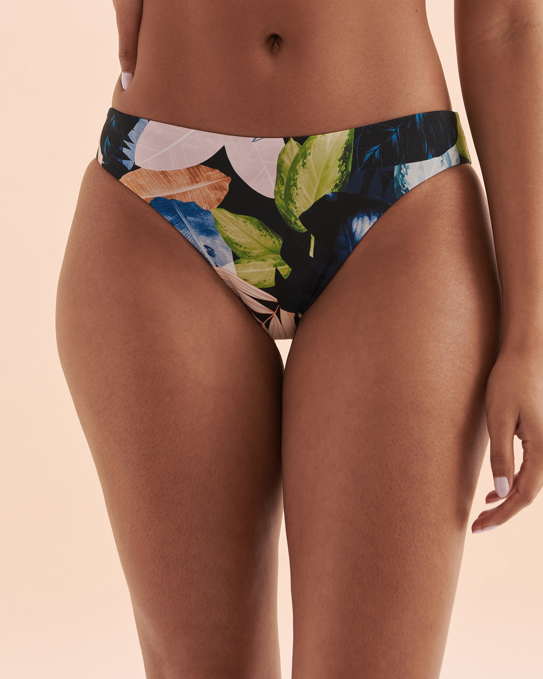 EVERYDAY SUNDAY Bas de bikini Rainforest Tale Forêt noire tropicale ESBEAW00919A - Voir1