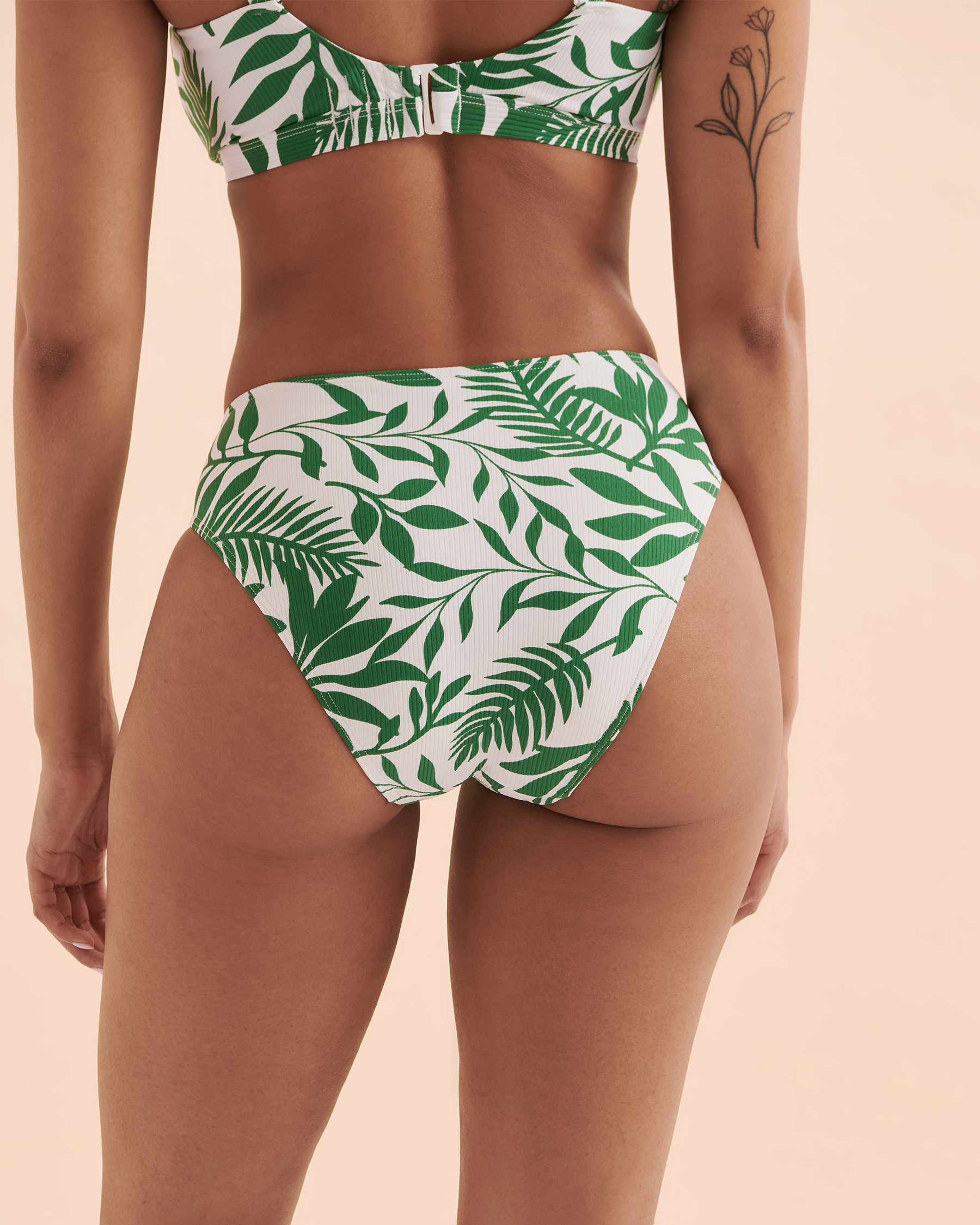 EAU DE SEA Green Island High Waist Bikini Bottom Green Island 01300309 - View3