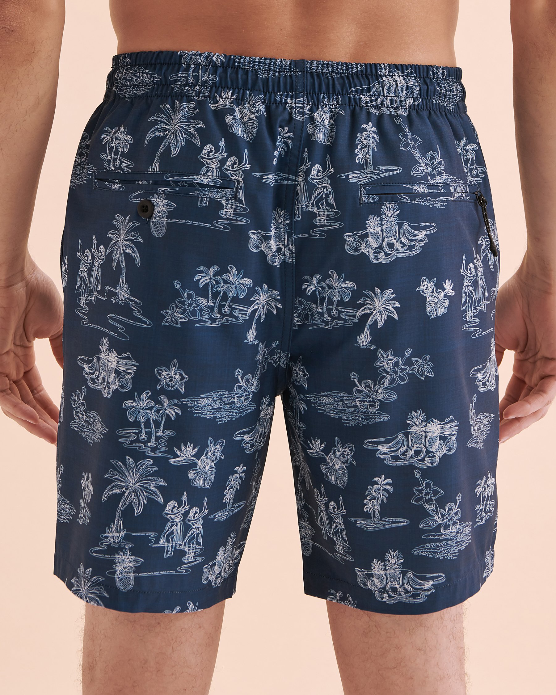 LUCKY ALOHA Maillot volley Nomad Bleu marine NMD1209 - Voir3