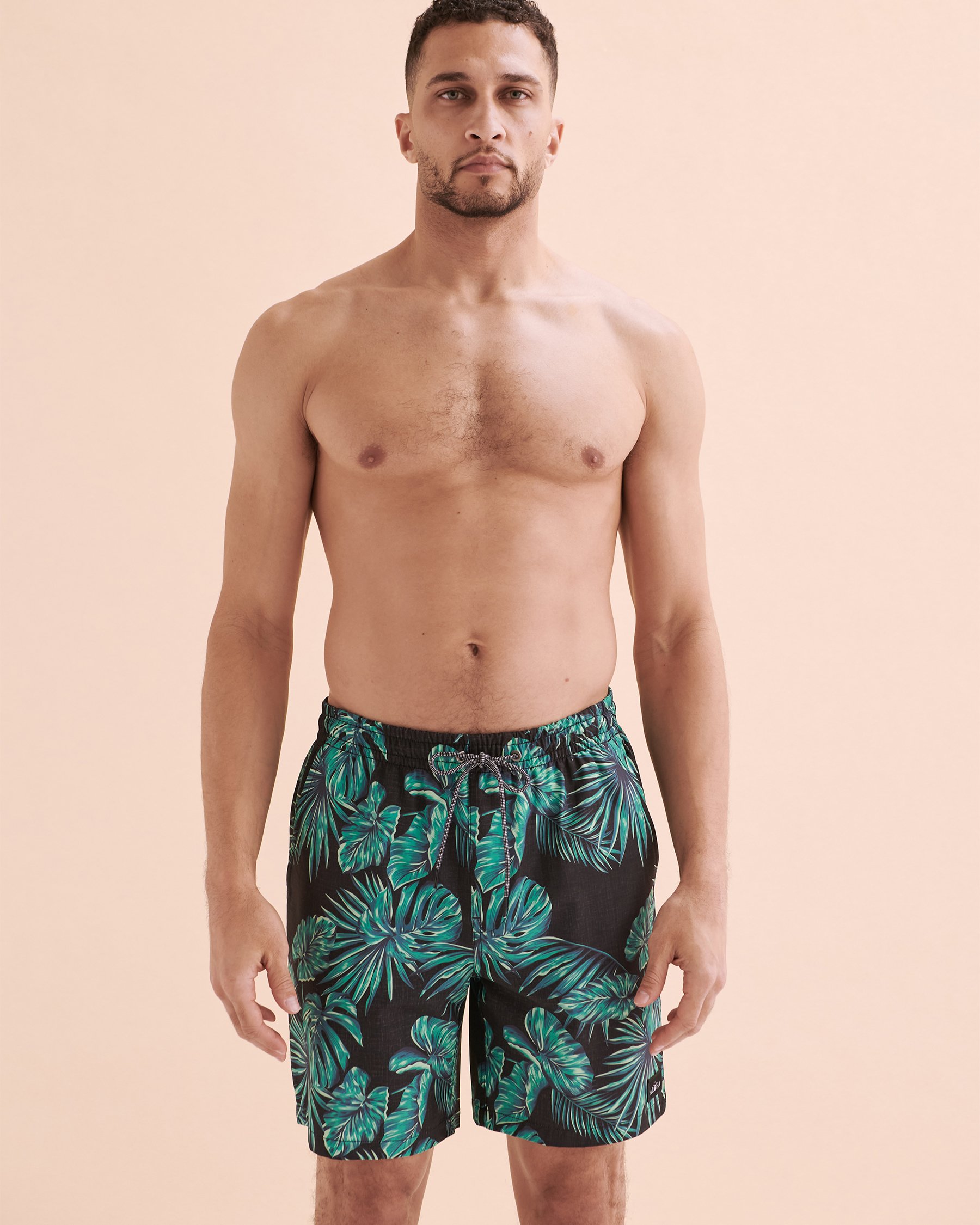 LUCKY ALOHA Tides Volley Swimsuit Palm Leaves TDS1127 - View8