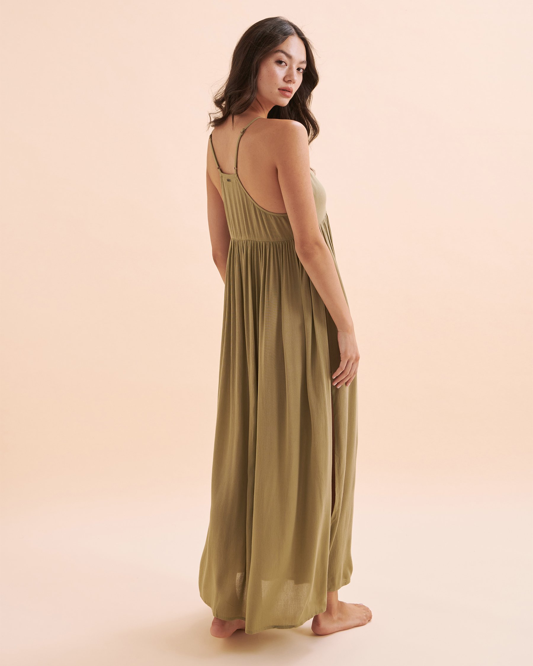 O'NEILL Mel Maxi Dress Olive Green FA3416025 - View2