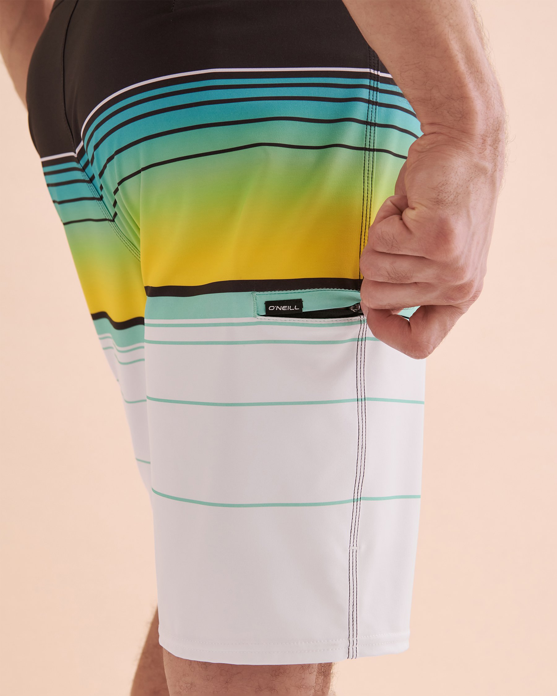 O'NEILL Hyperfreak Heat Stripe Boardshort Swimsuit White SP4106008 - View2