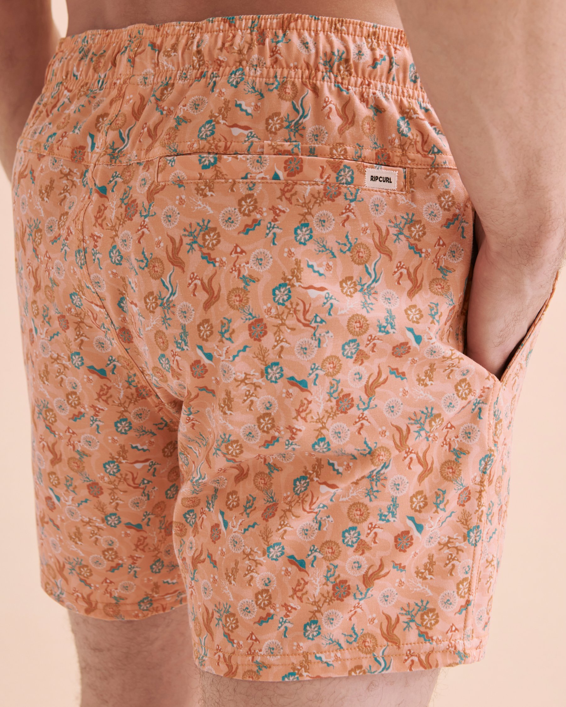 RIP CURL Party Pack Volley Swimsuit Light Flowers 08CMBO - View2