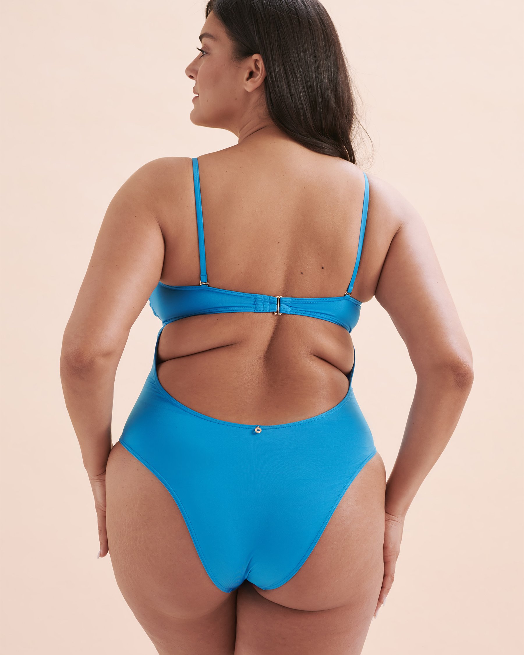 SEATONIC Cut-out Bandeau One-piece Swimsuit Blue 01400055 - View7