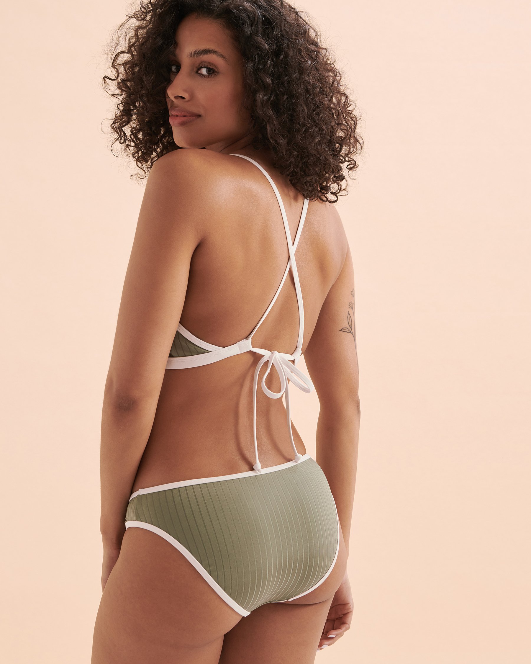 SKYE Clarity Jayme D Cup Triangle Bikini Top Sage Green SK768119D - View2