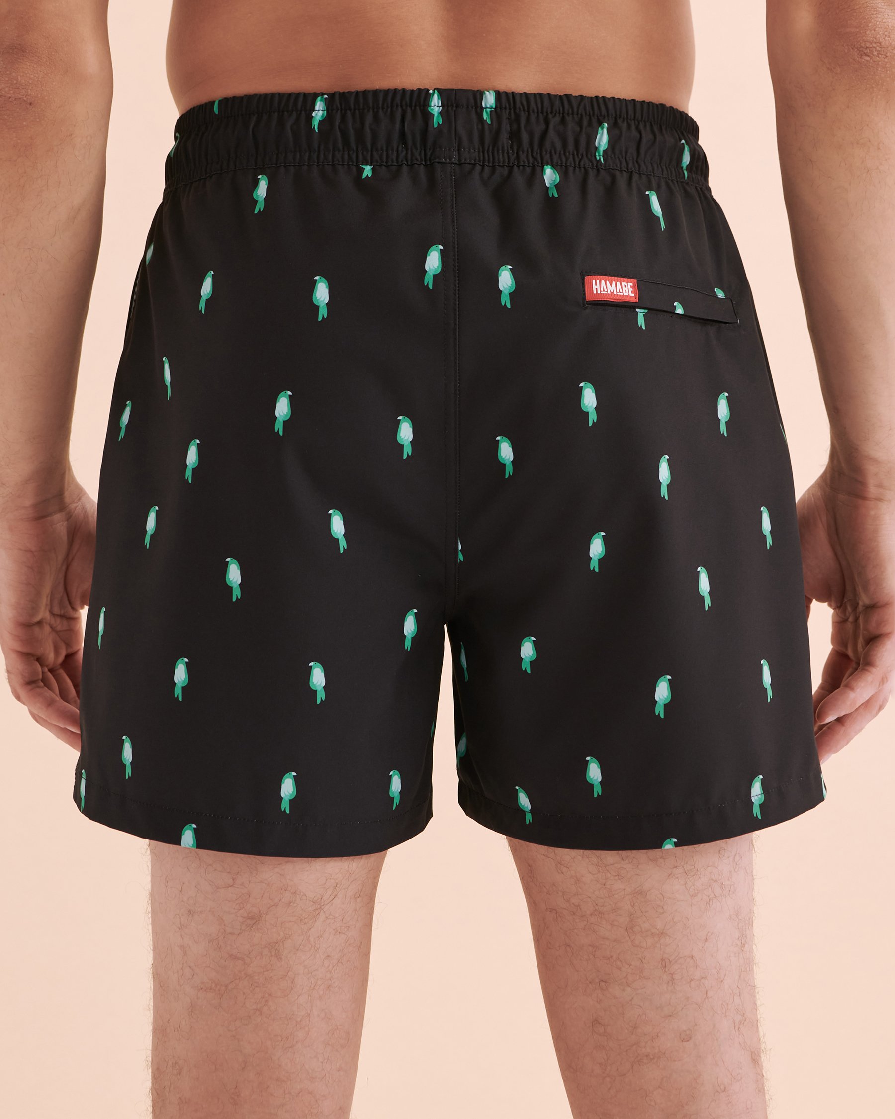 HAMABE Volley Swimsuit Green Parrots 03100029 - View6