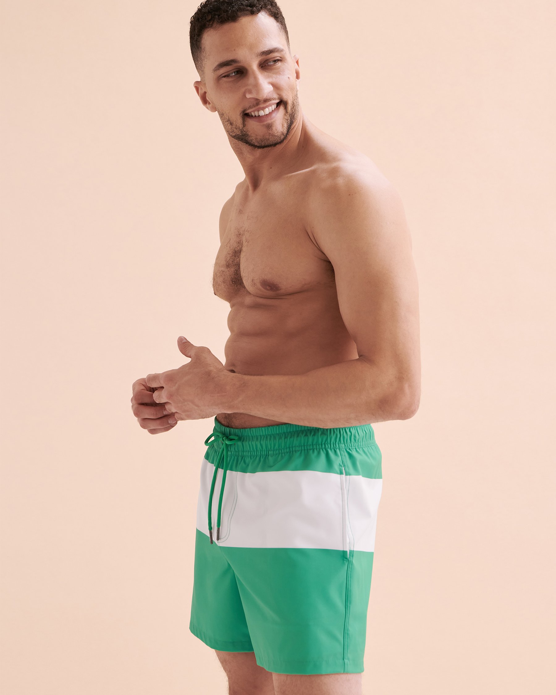 HAMABE Maillot volley Rayures blanches et vertes 03100028 - View8