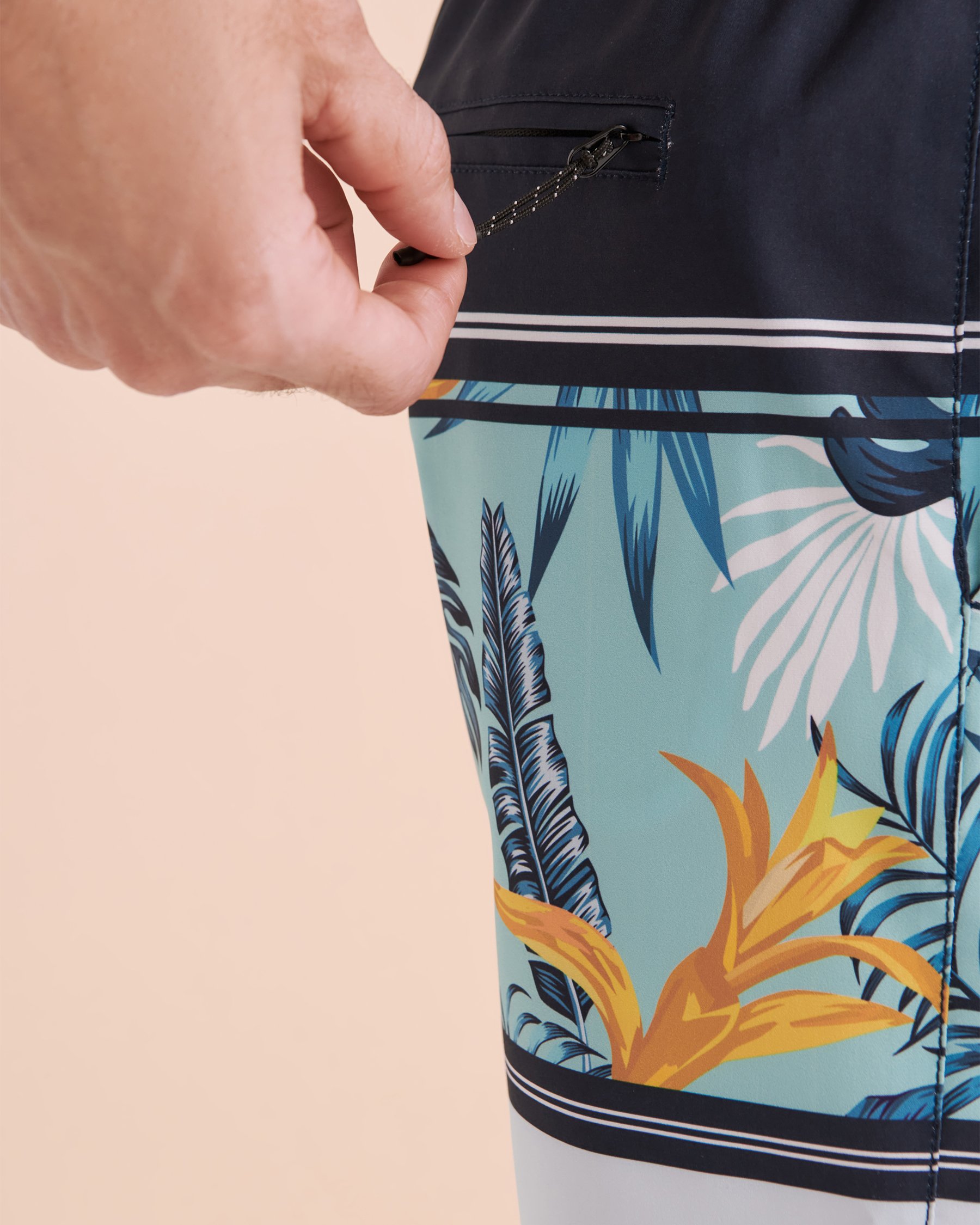 LUCKY ALOHA Waimea Volley Swimsuit Blue WMA1347 - View3