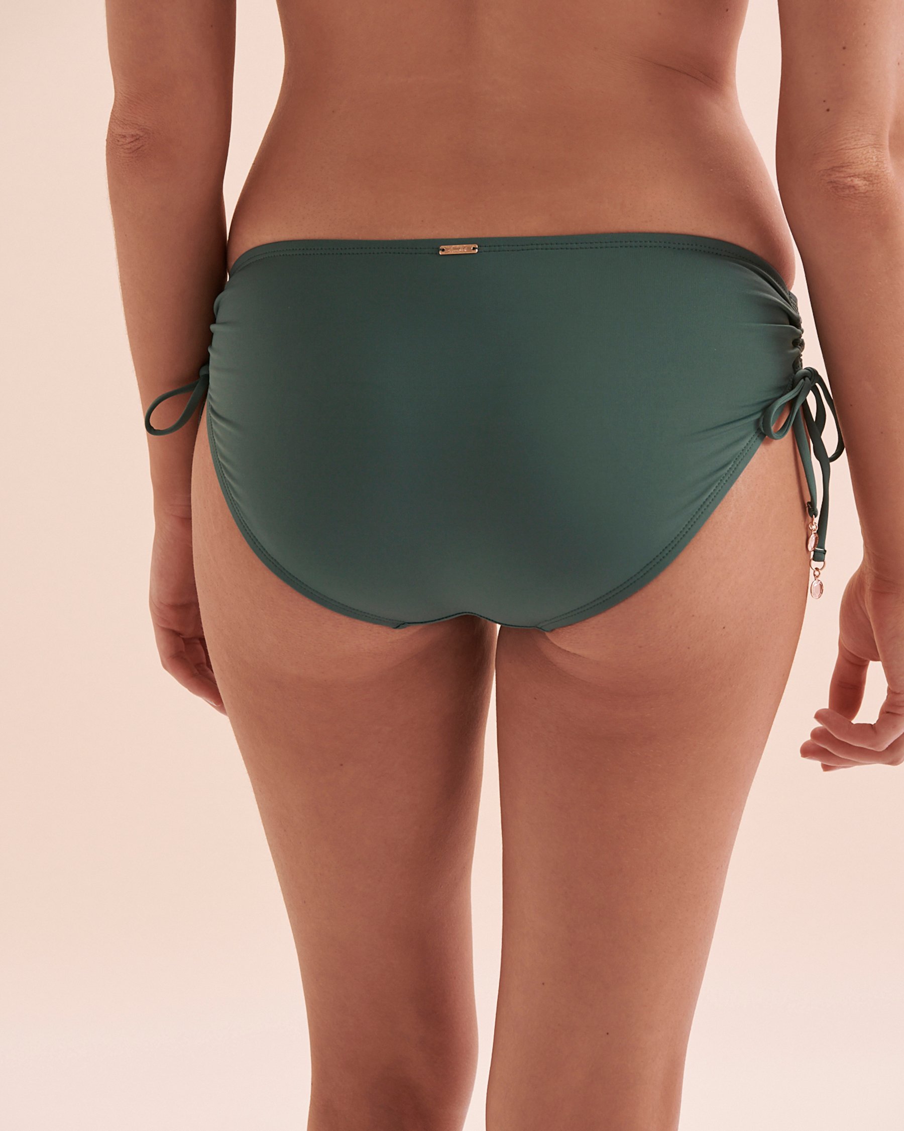 ANNE COLE Live In Color Alex Side Tie Bikini Bottom Green MYMB30001 - View2