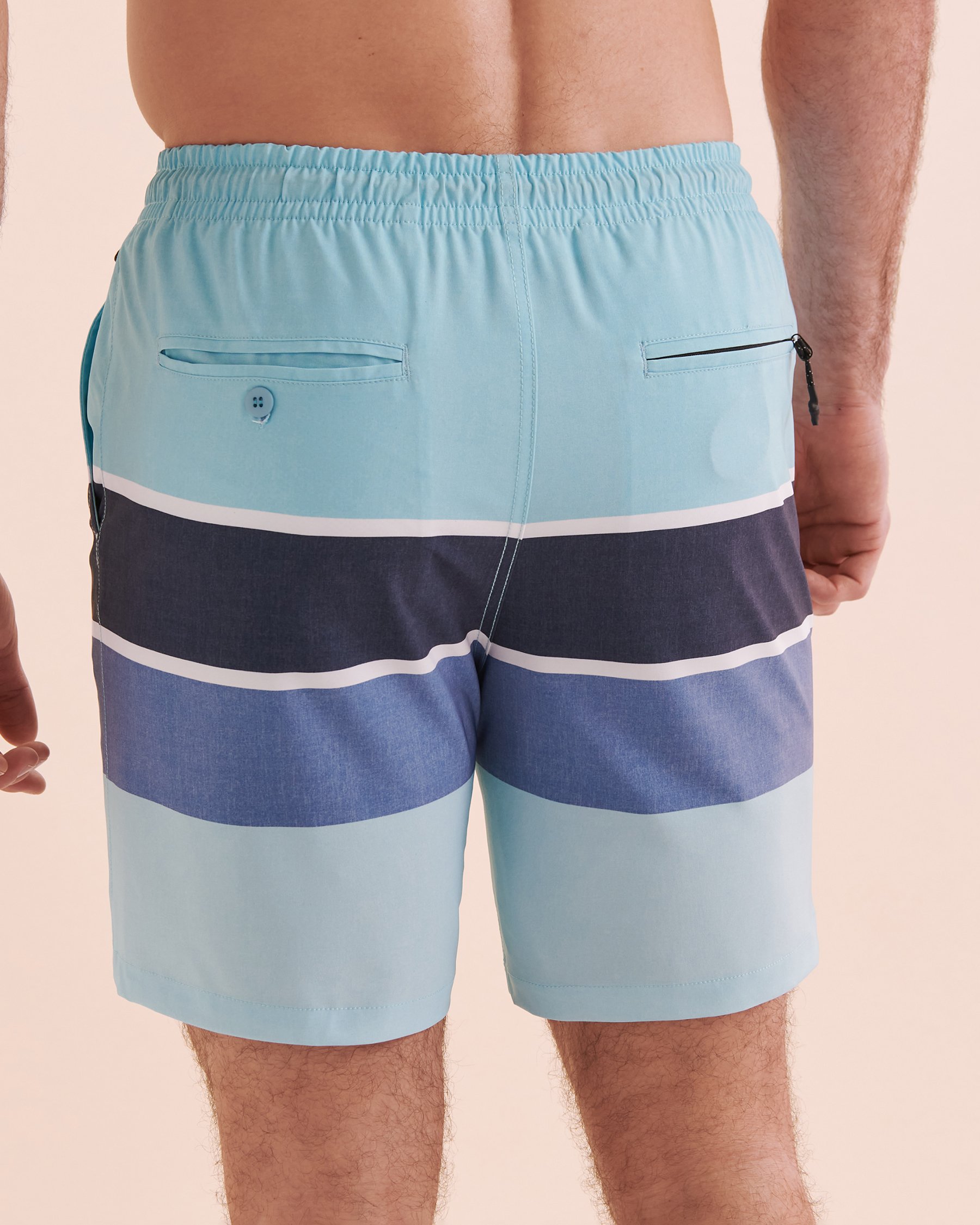 LUCKY ALOHA Apex Volley Swimsuit Blue Stripes APX1567 - View2