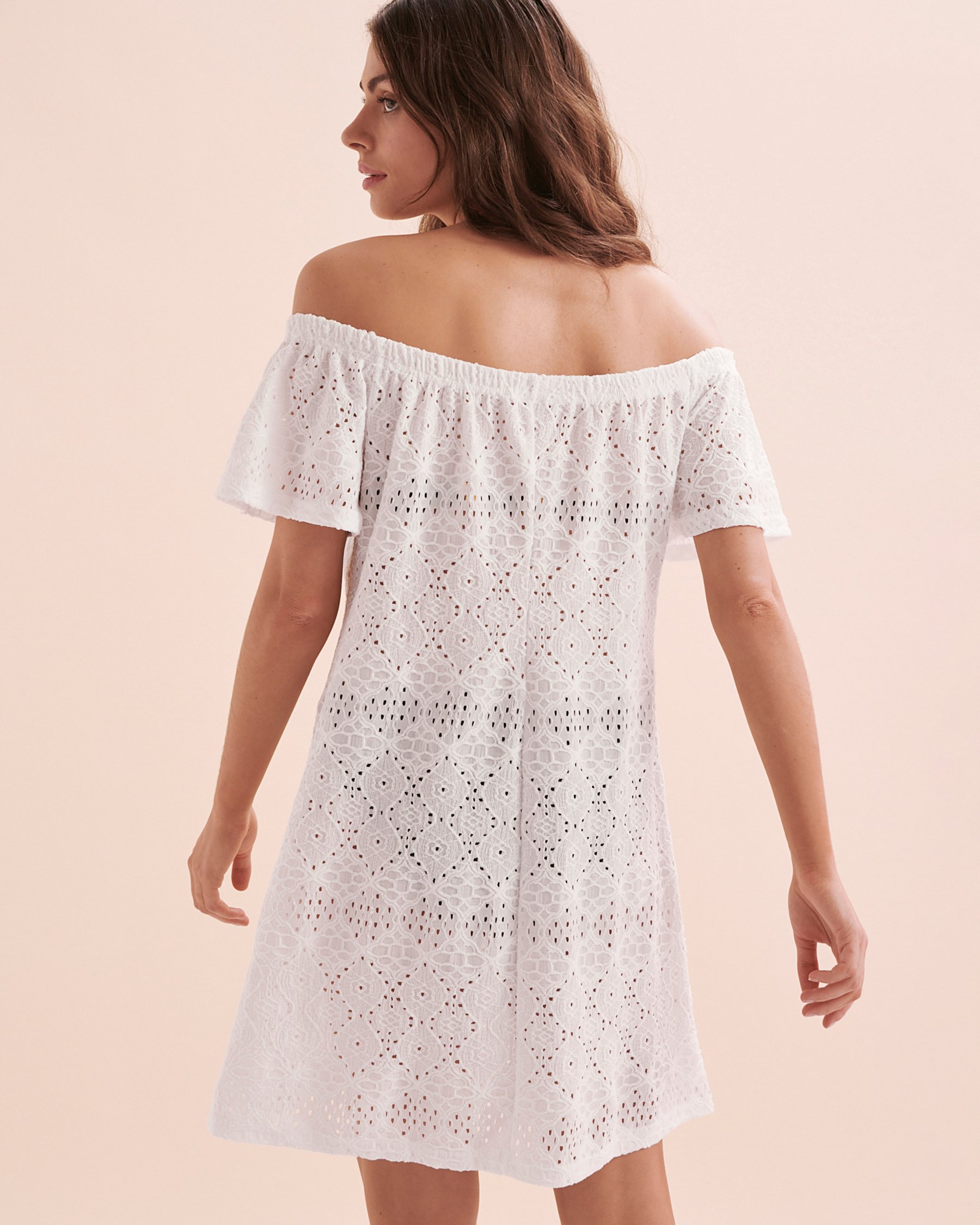 COVER ME Robe courte Boho Beauty Eyelet Blanc 24056177 - View2