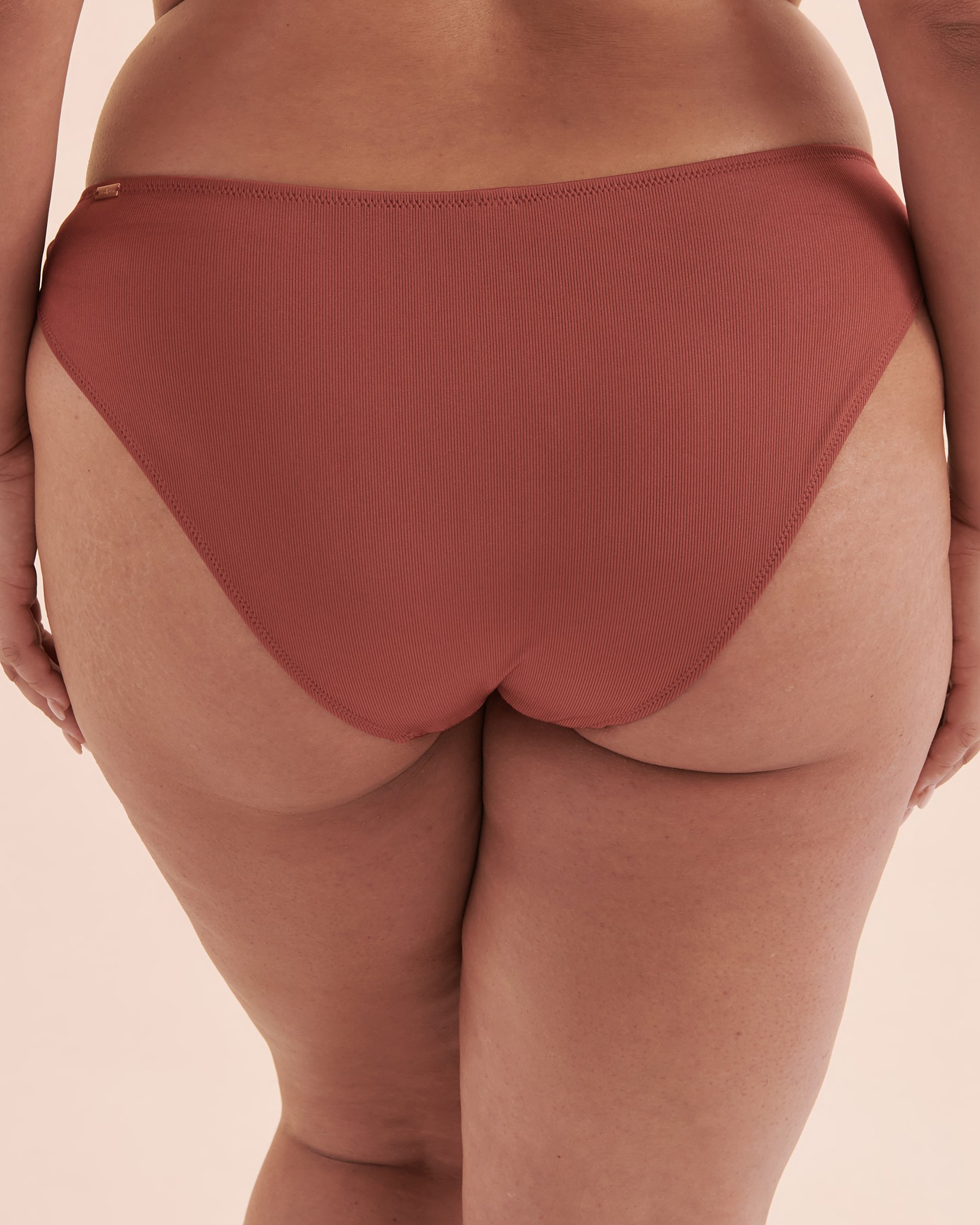 SANTEMARE Casablanca Ribbed Bikini Bottom Brown 01300313 - View9