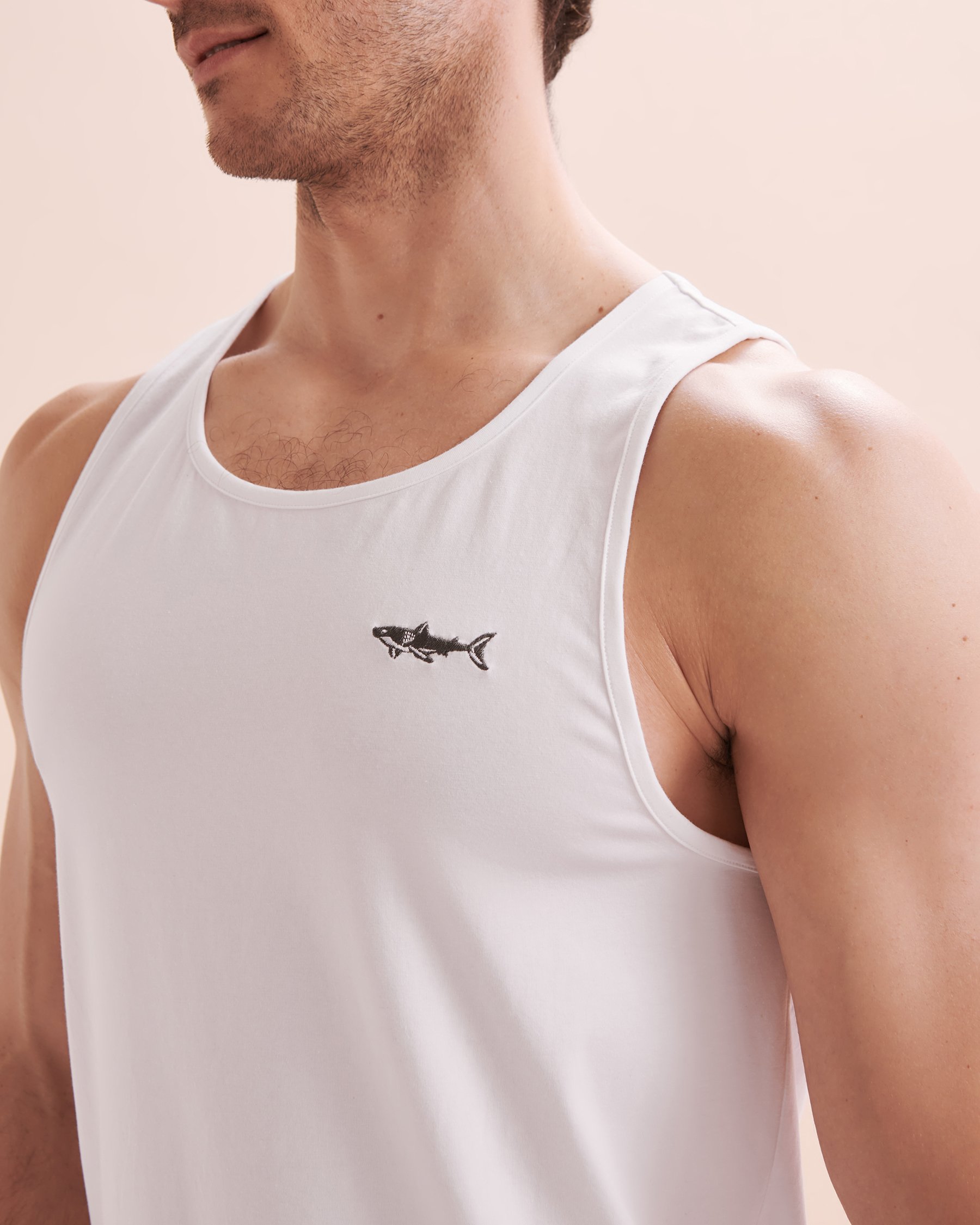 HAMABE Camisole en coton Blanc 04100020 - View6