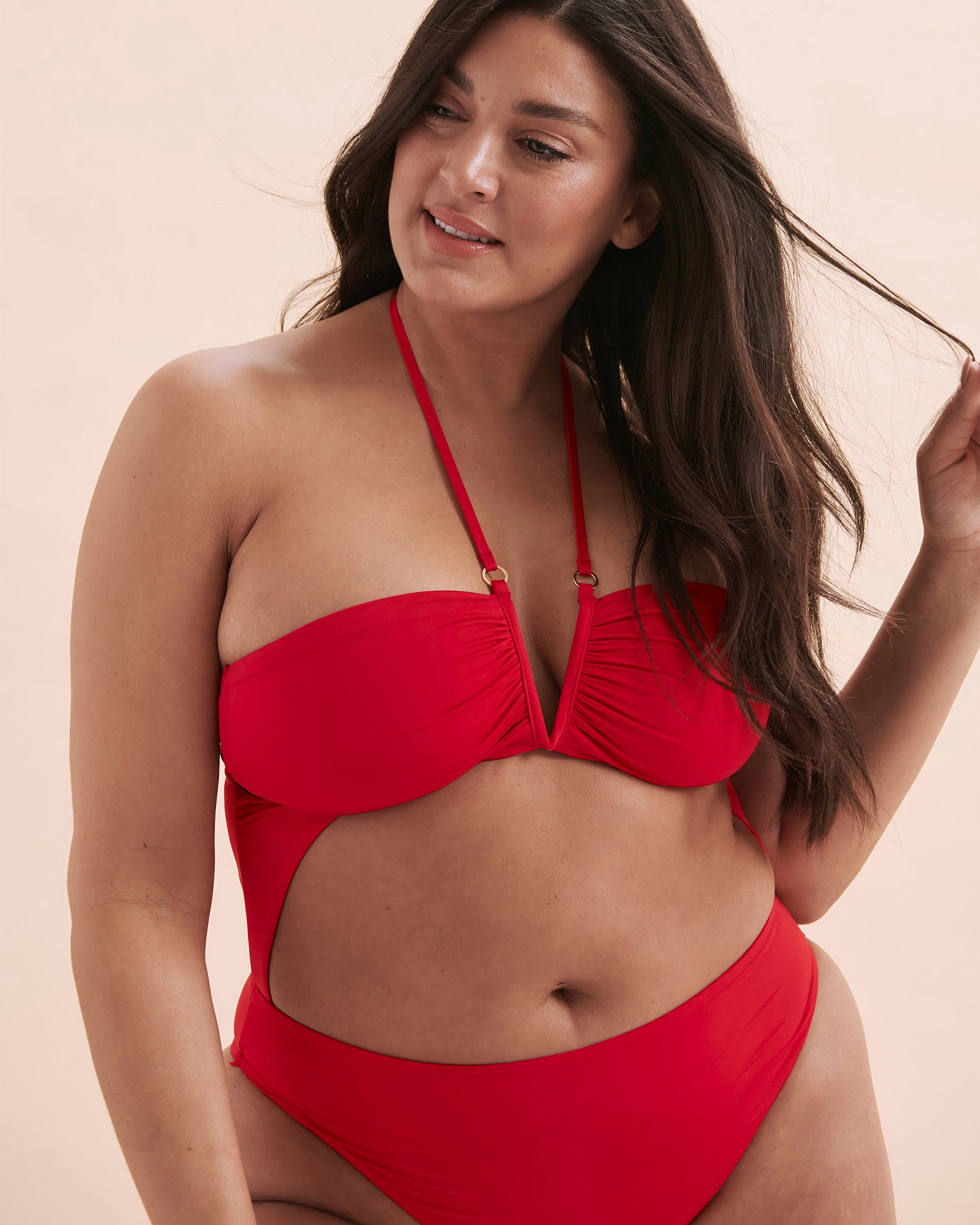 SEATONIC Cut-out One-piece Swimsuit Red 01400064 - View13