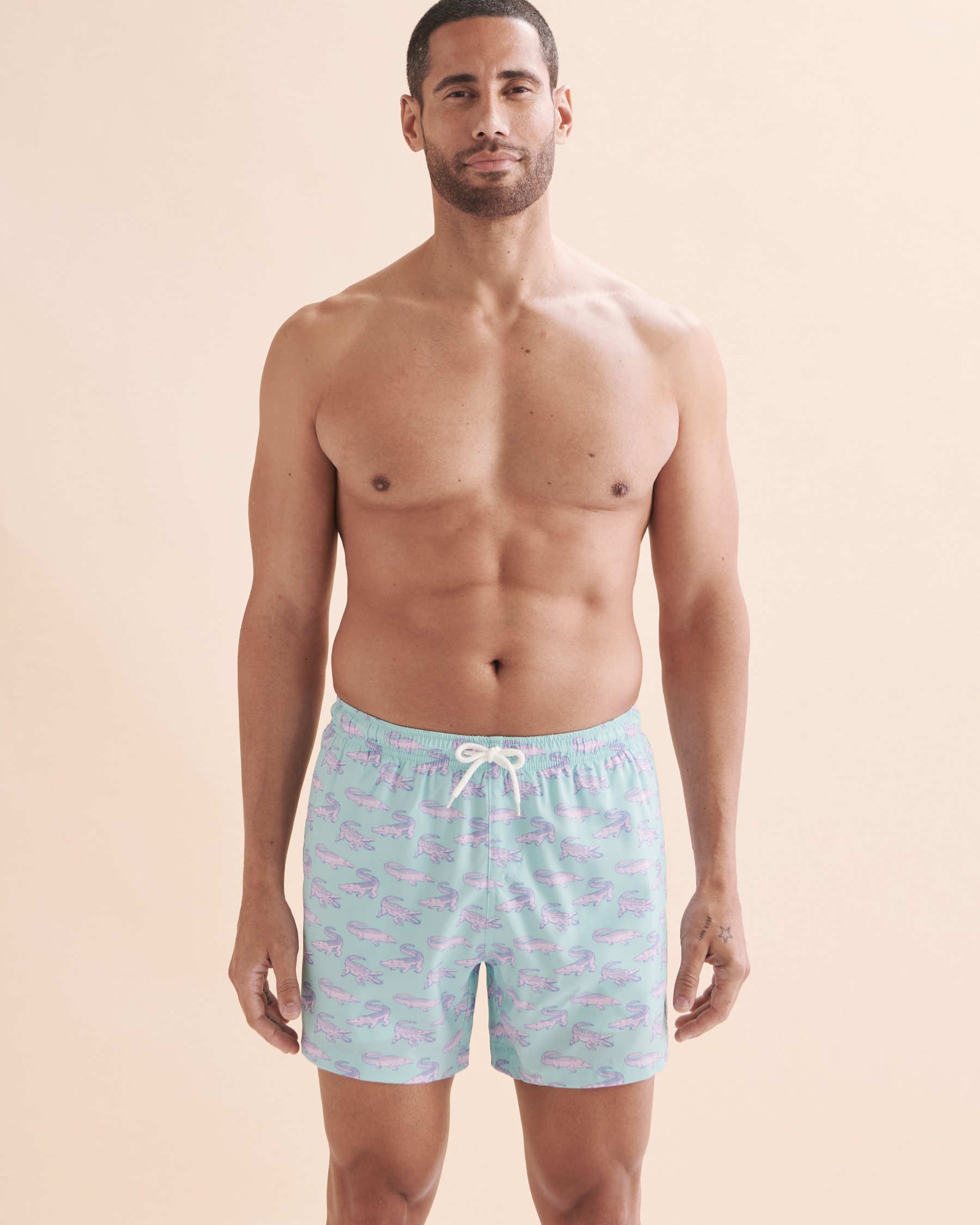 BERMIES Maillot volley Green Crocodile Crocodile GREEN CROCO - View9