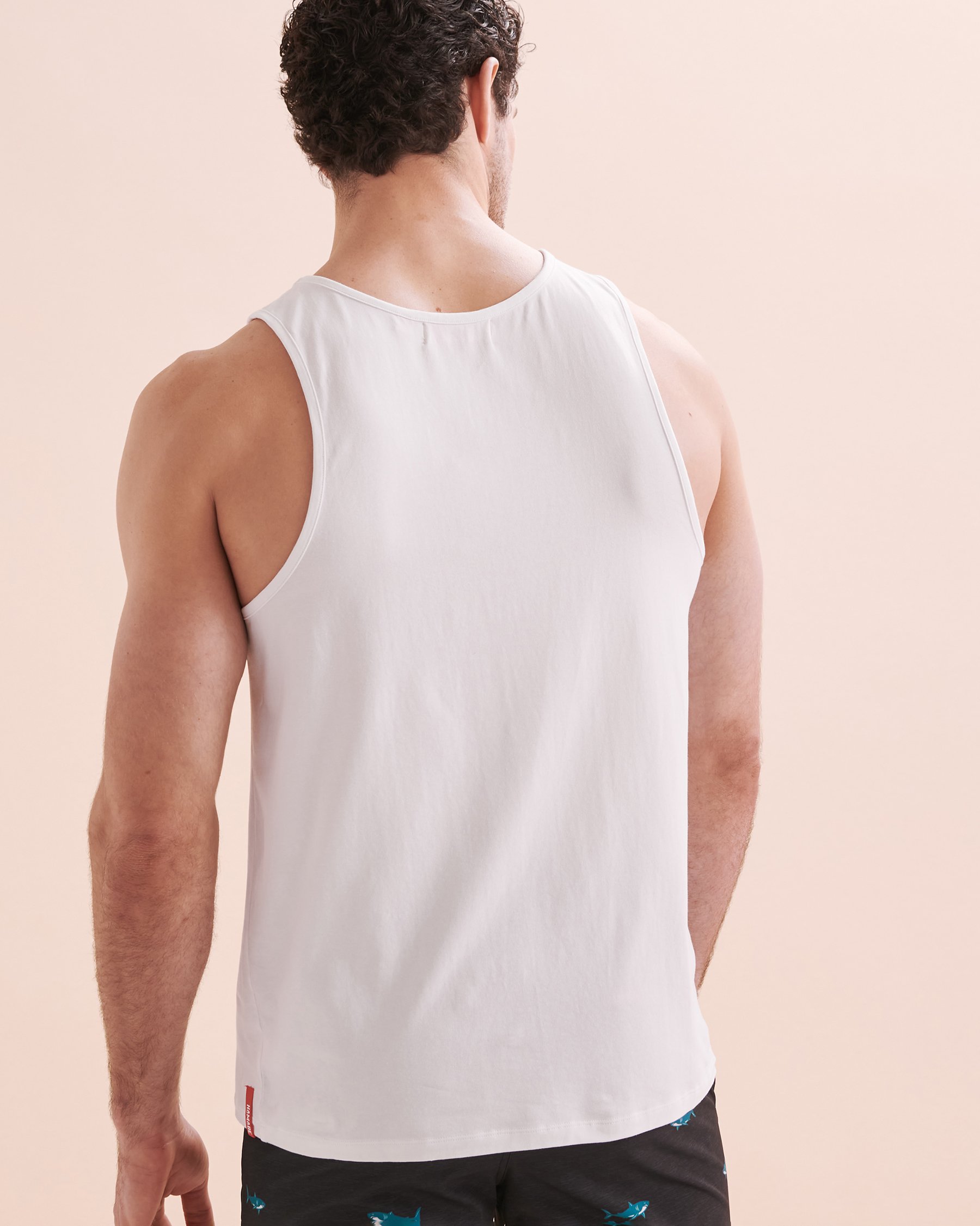 HAMABE Camisole en coton Blanc 04100020 - View5
