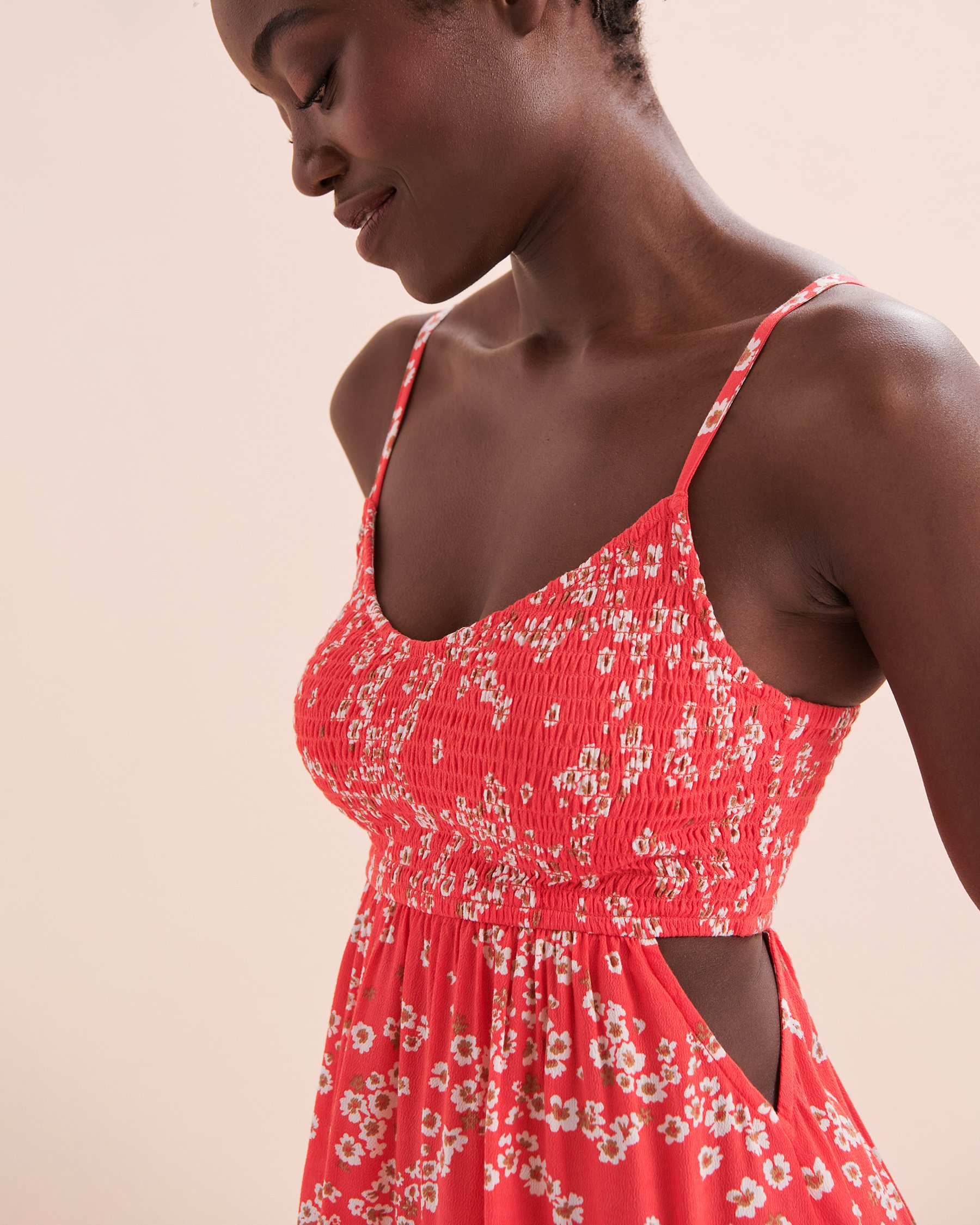 ROXY Hot Tropics Flowy Mini Dress Hibiscus Margarita ERJWD03791 - View5