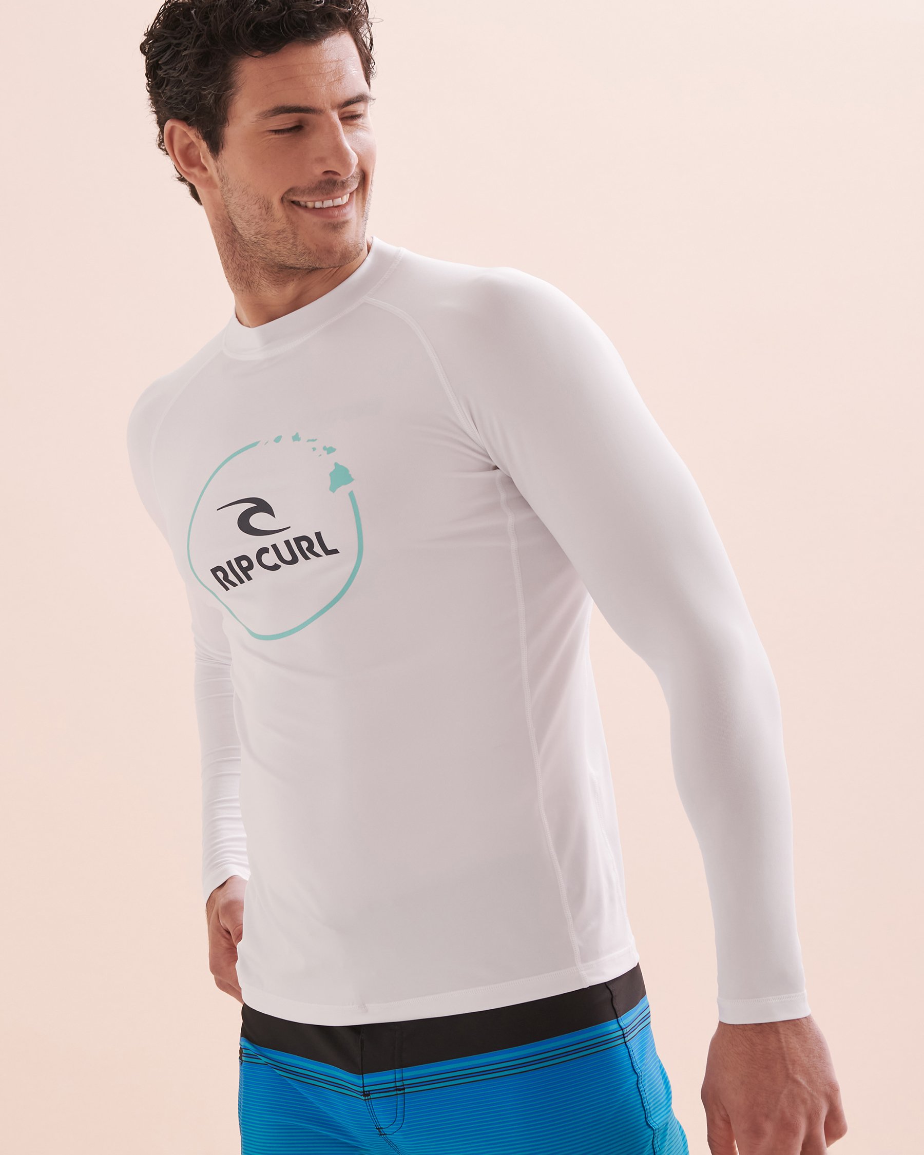 RIP CURL Rashguard manches longues UPF 50+ Island Vibe Bleu 14RMRV - Voir1