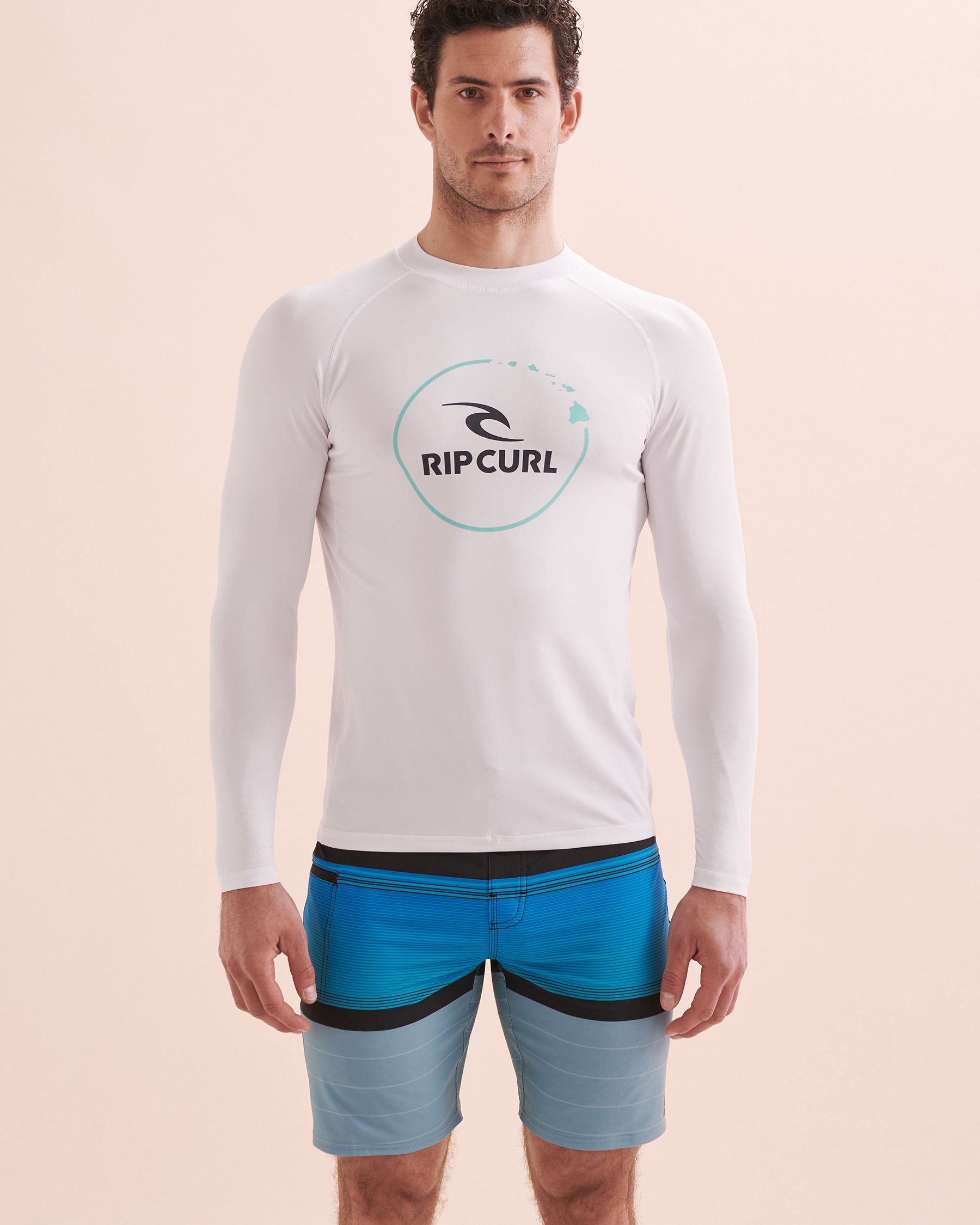 RIP CURL Rashguard manches longues UPF 50+ Island Vibe Bleu 14RMRV - Voir4