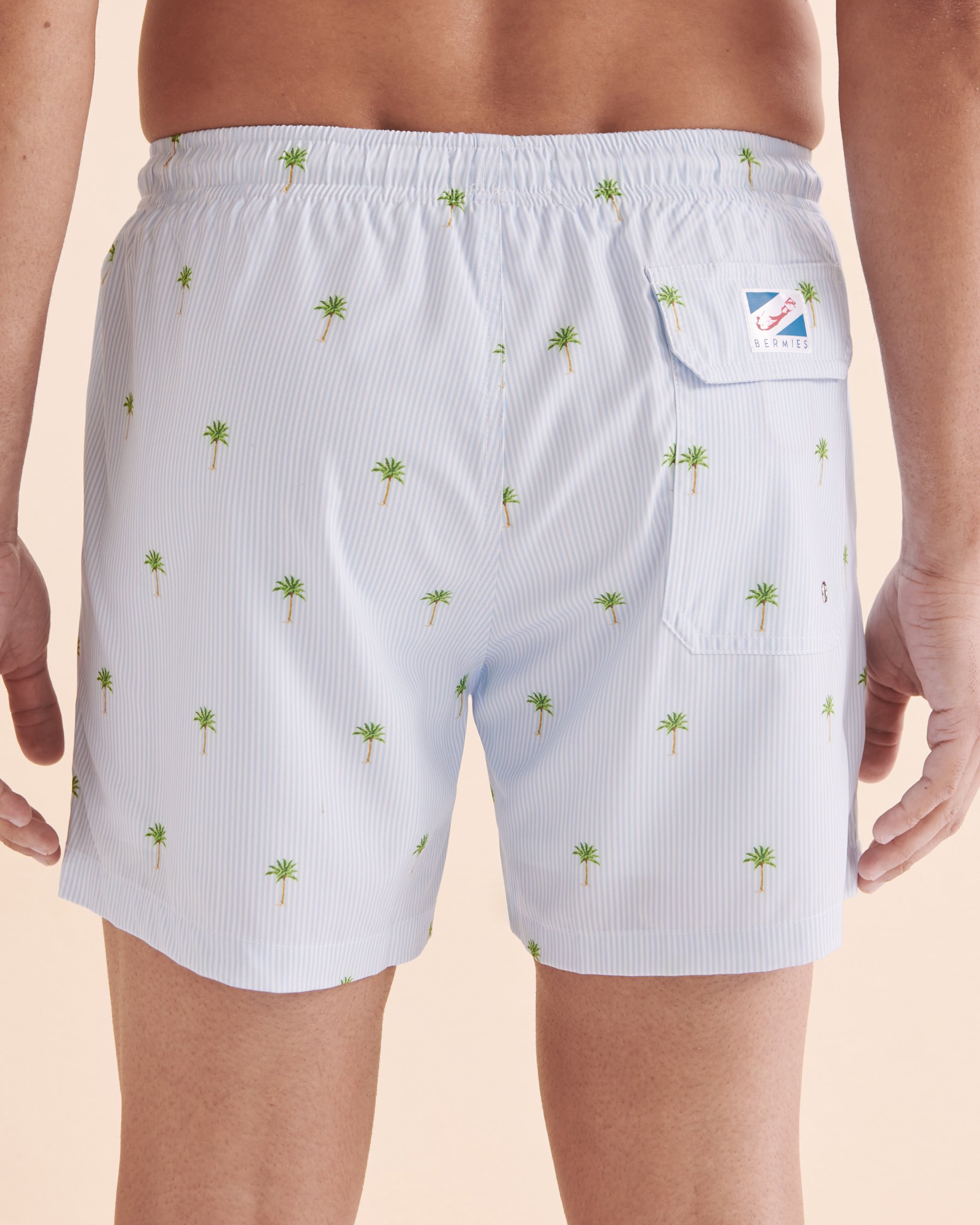 BERMIES Palm Stripes Volley Swimsuit Palm Tree Stripes PALM STRIPES - View3
