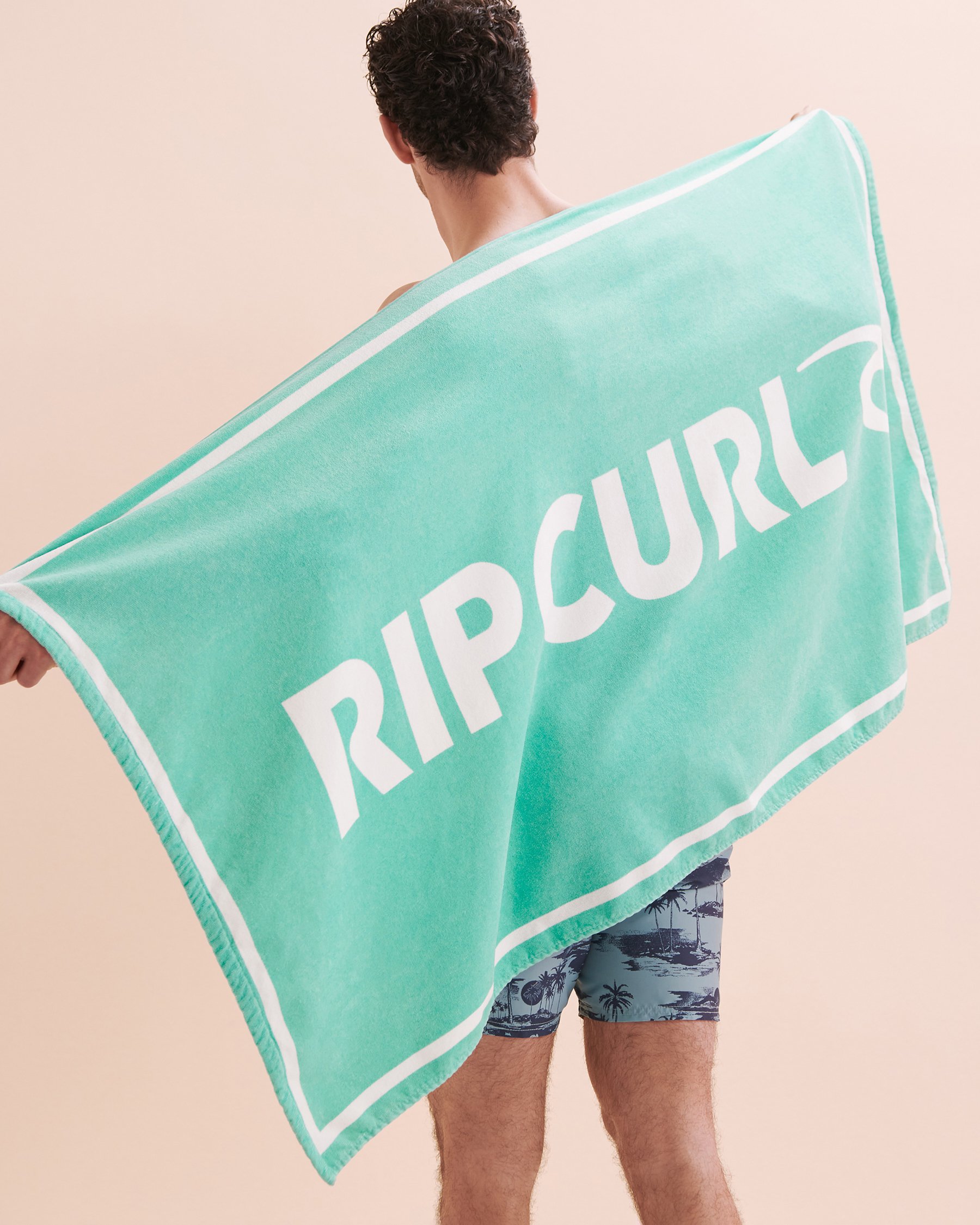 RIP CURL Ripcurl Logo Beach Towel Aqua 011MTO - View2