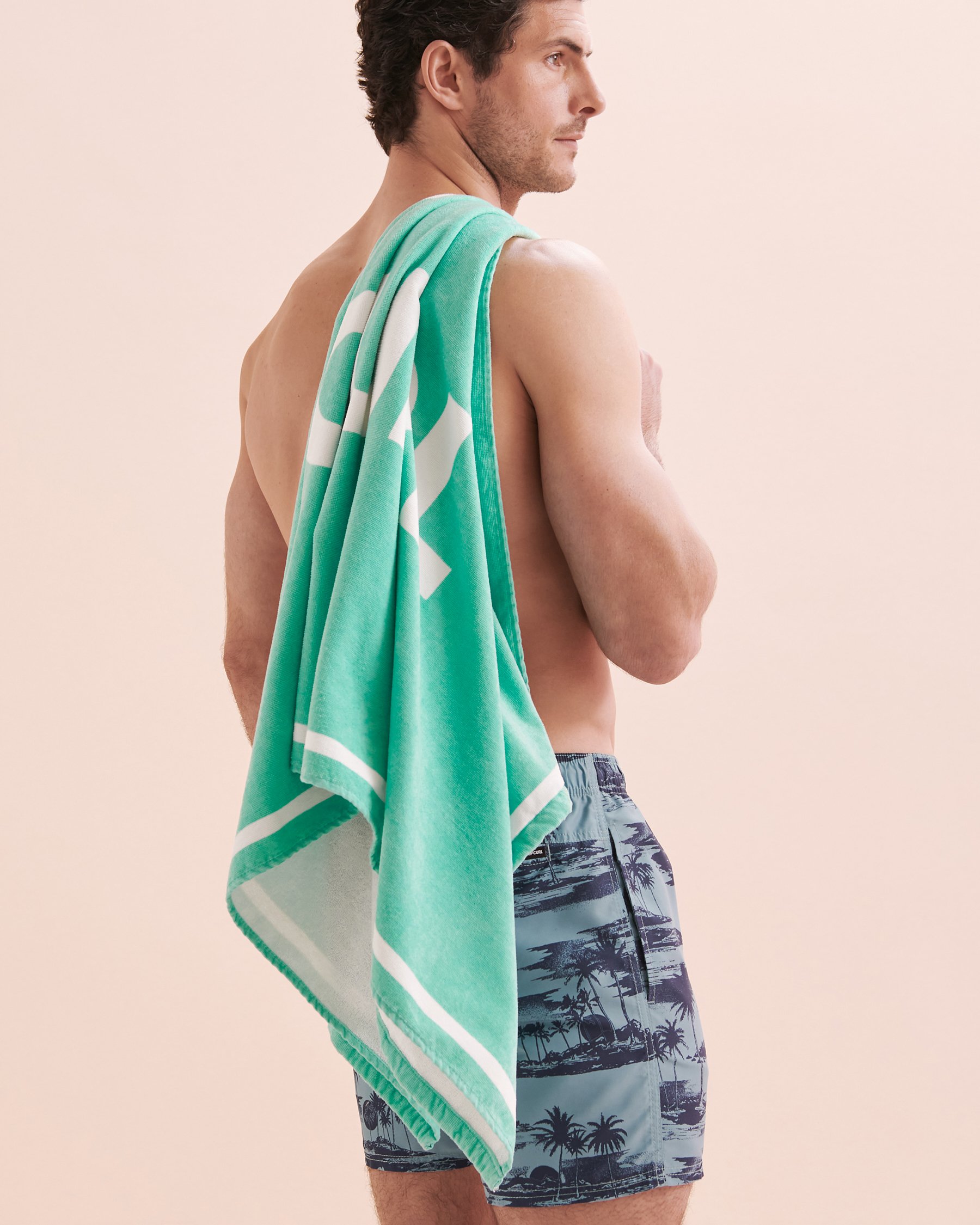 RIP CURL Ripcurl Logo Beach Towel Aqua 011MTO - View3