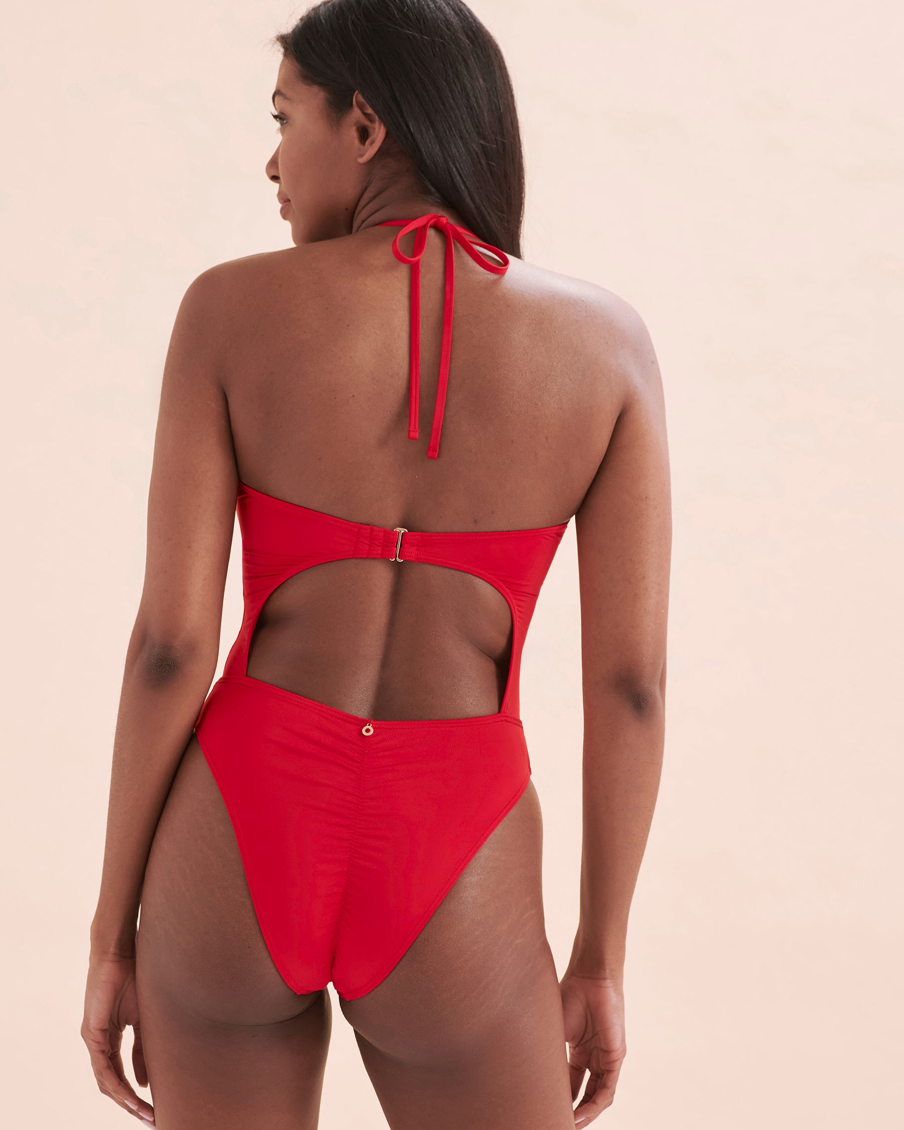 SEATONIC Maillot une-pièce à découpes Rouge 01400064 - Voir6