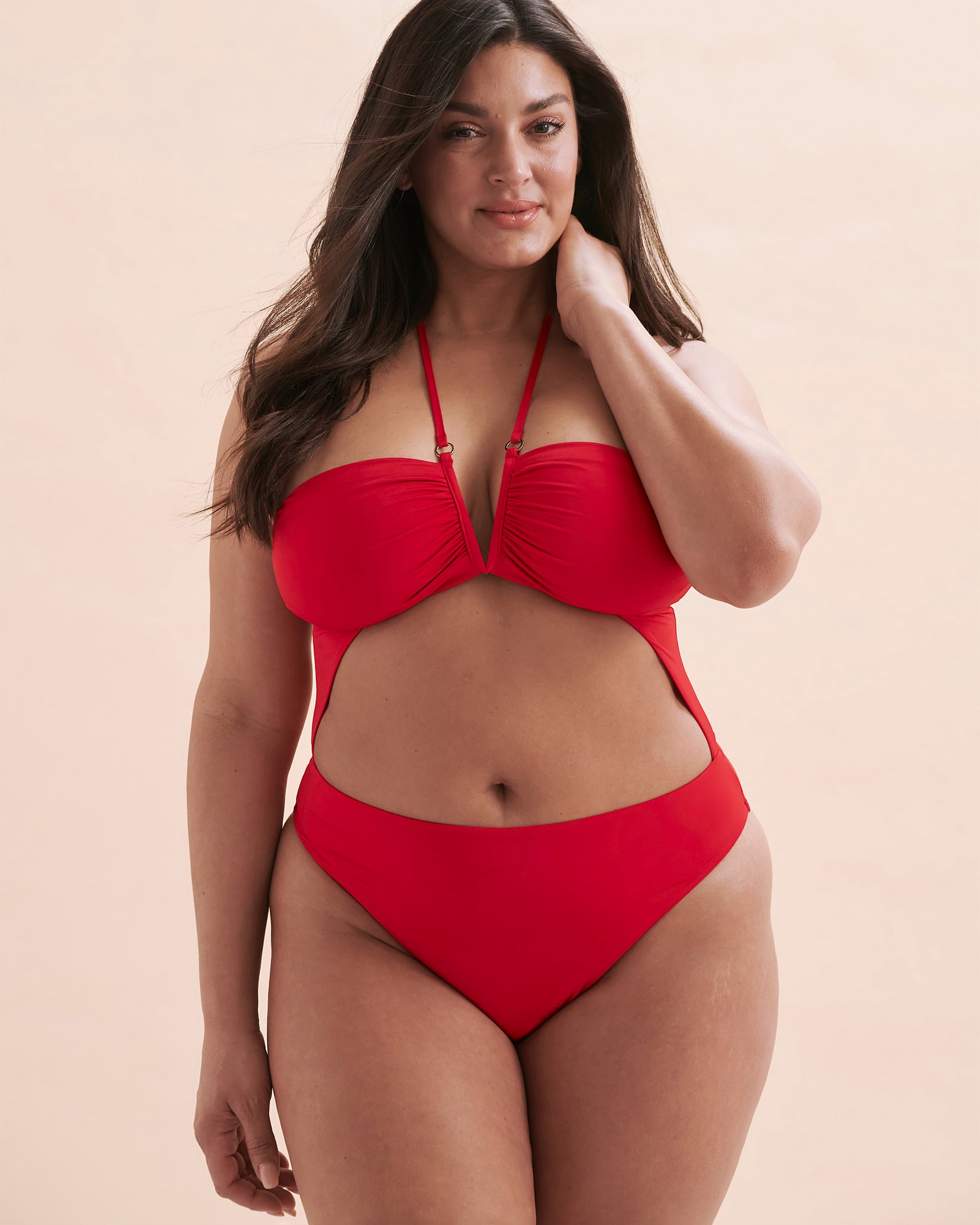 SEATONIC Maillot une-pièce à découpes Rouge 01400064 - Voir10