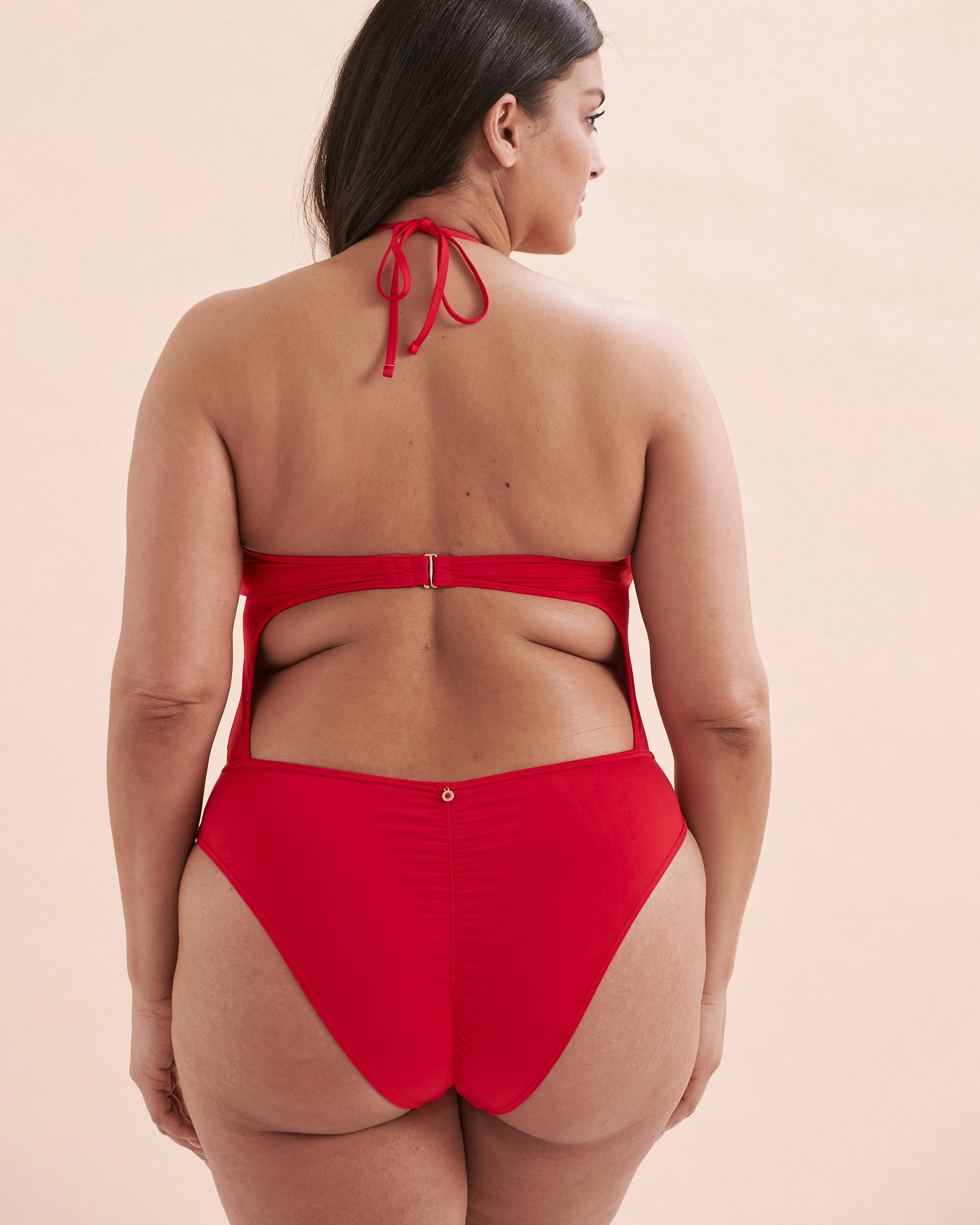 SEATONIC Maillot une-pièce à découpes Rouge 01400064 - Voir11