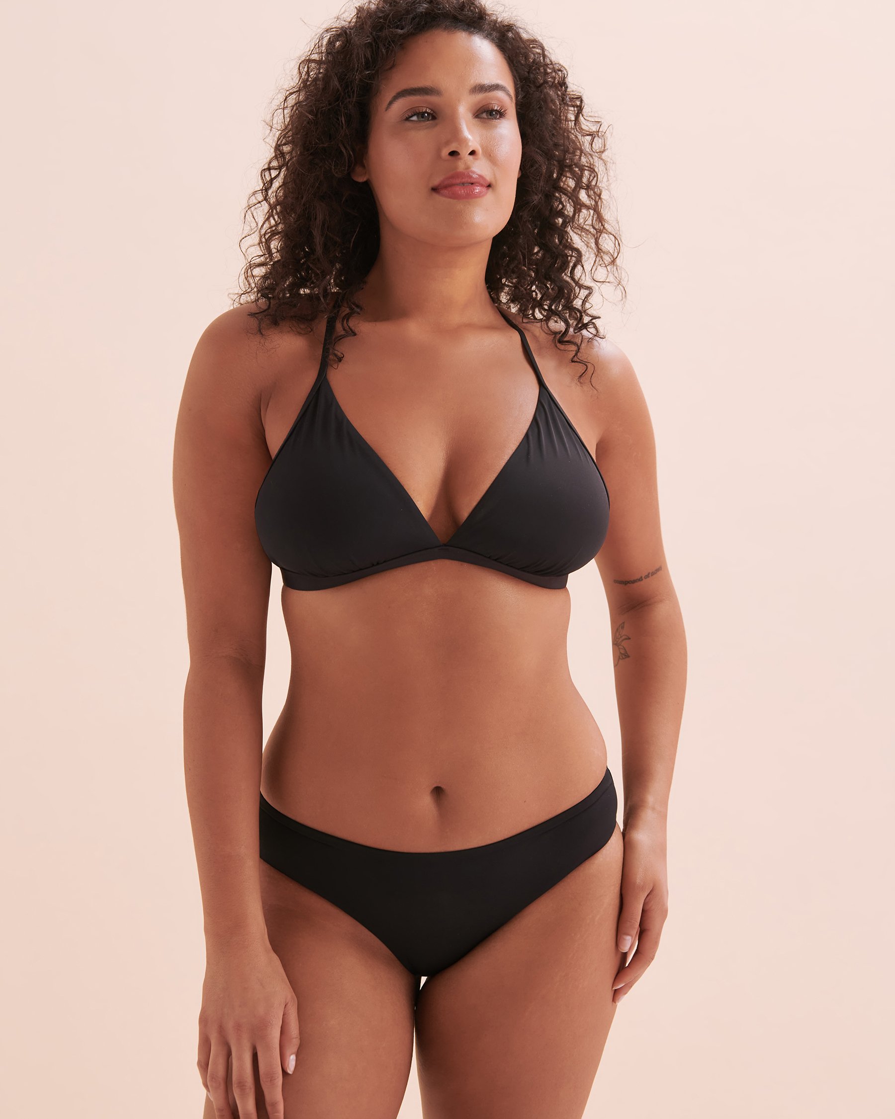 SKYE Solid Melanie Bikini Bottom Black SK436335 - View4