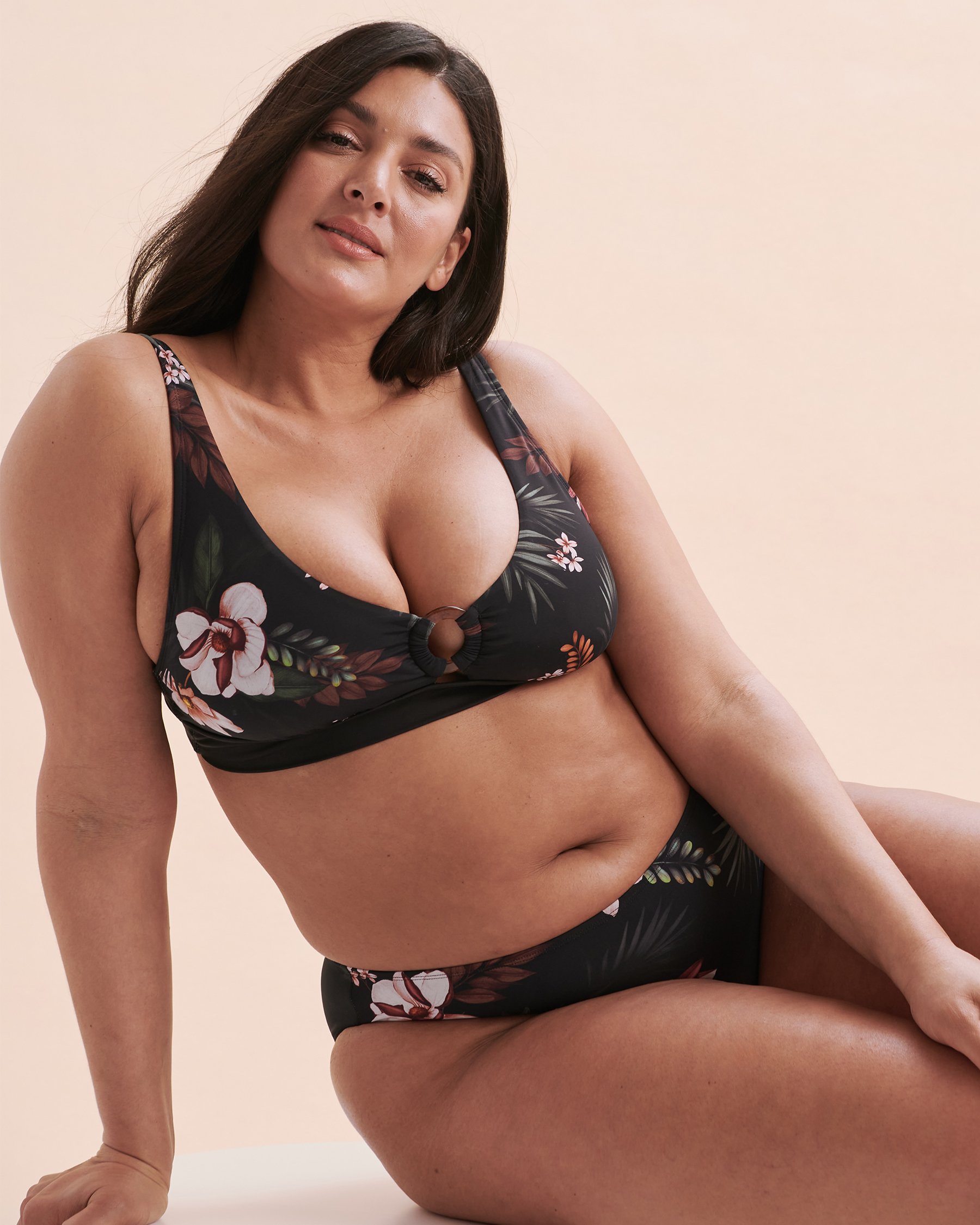 SKYE Haut de bikini bralette Carolyne Summer Joy Floral noir SK769171 - View3