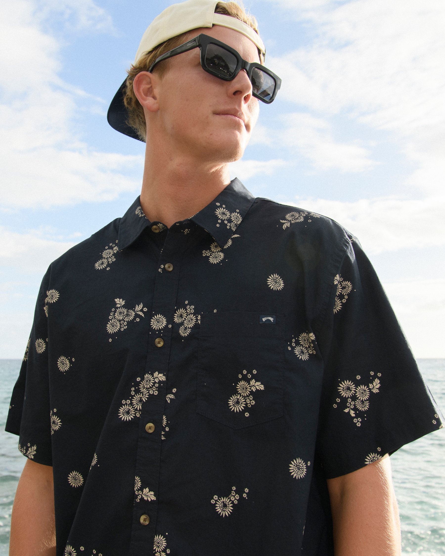 BILLABONG Chemise à manches courtes Sundays Mini Bleu de minuit ABYWT00232 - Voir2