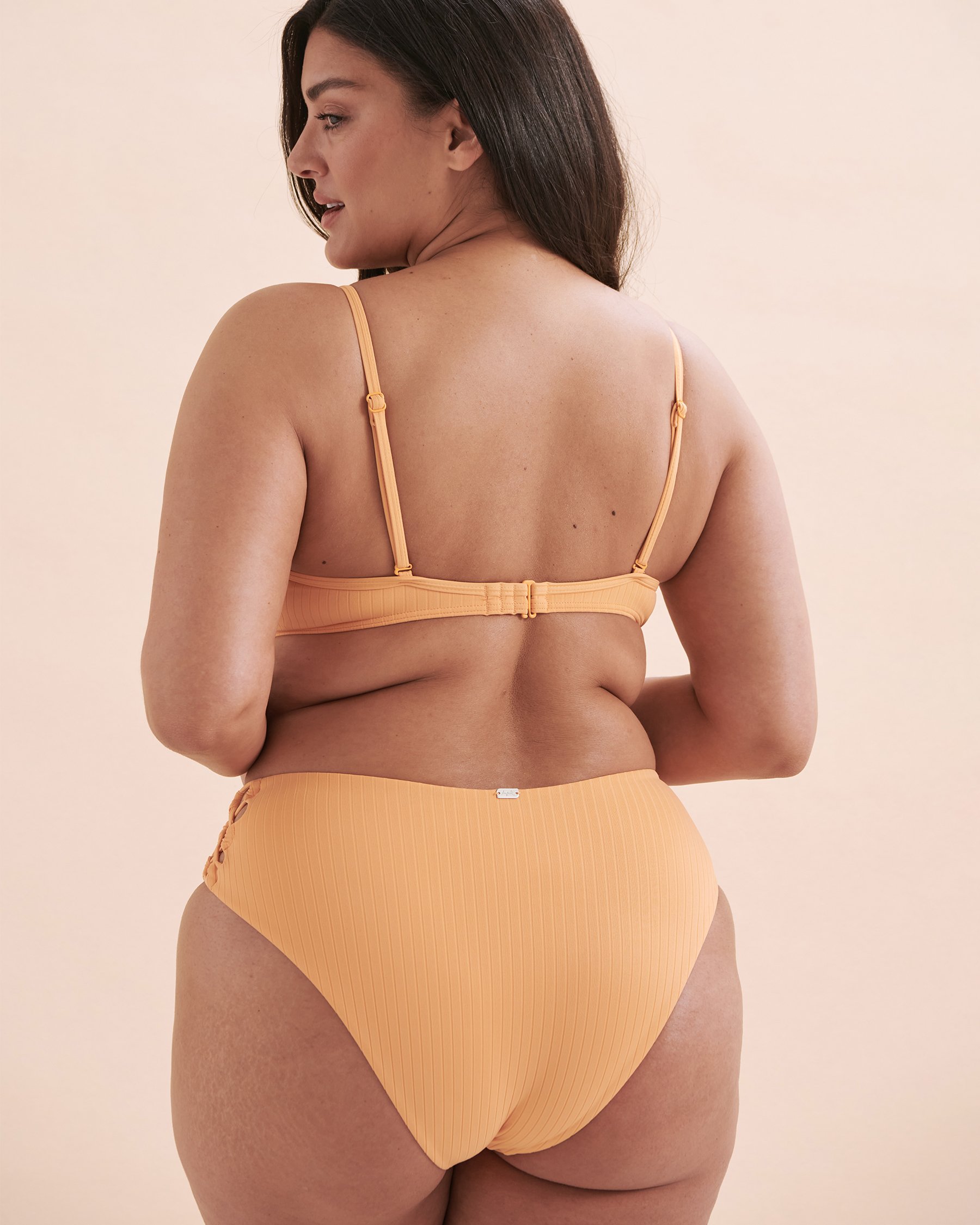 TROPIK Sunset Ribbed Push-up Bikini Top Pumpkin 01100287 - View6