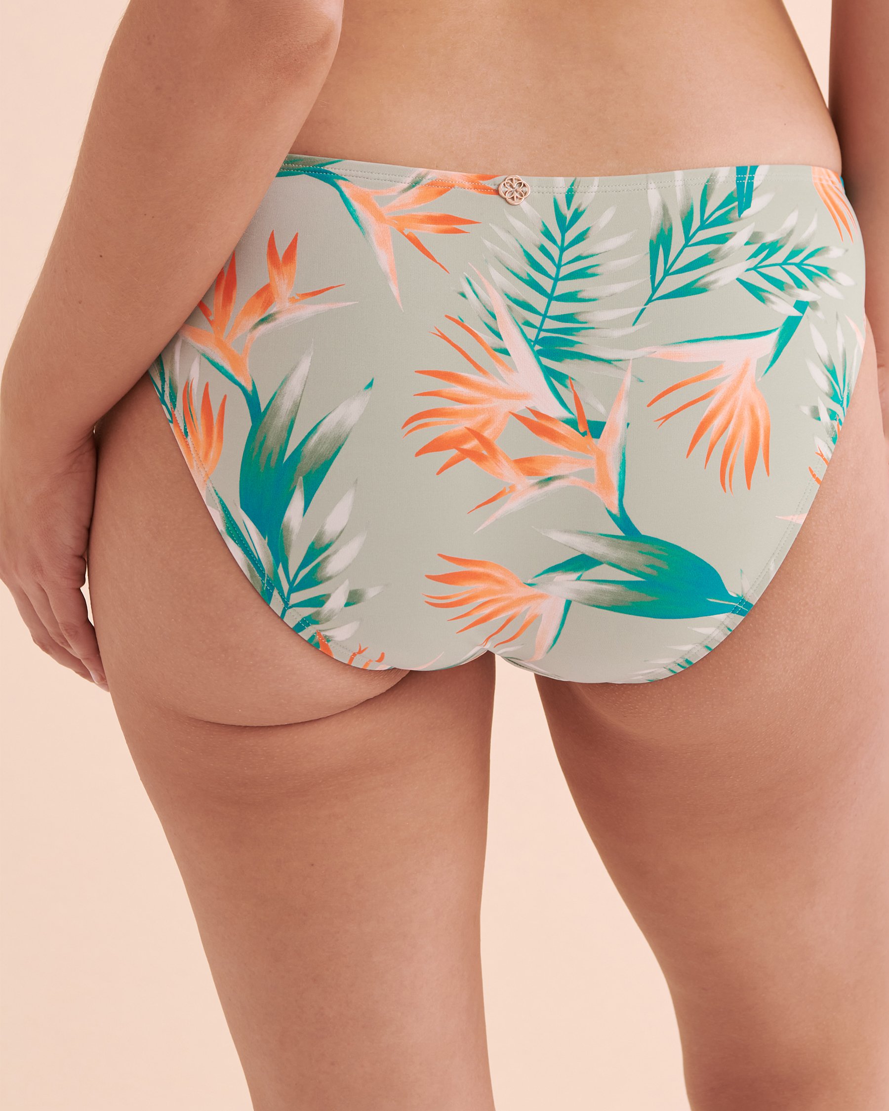 TURQUOISE COUTURE Sage Paradise Foldover Waistband Bikini Bottom Sage Paradise 01300320 - View5
