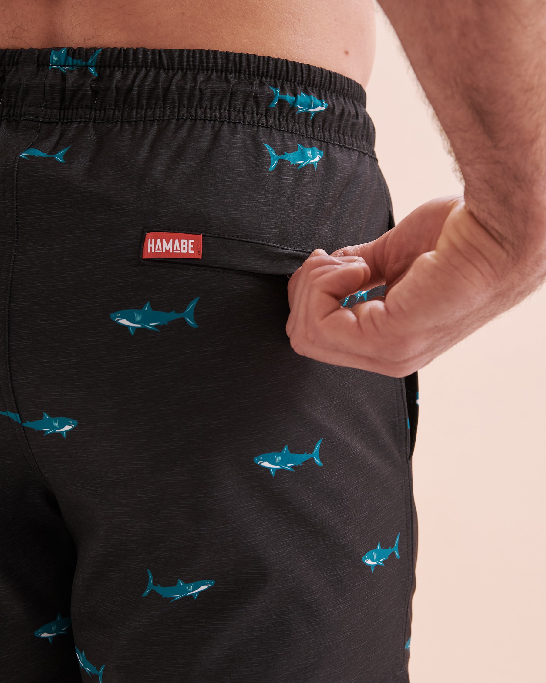 HAMABE Volley Swimsuit Blue Sharks 03100032 - View3