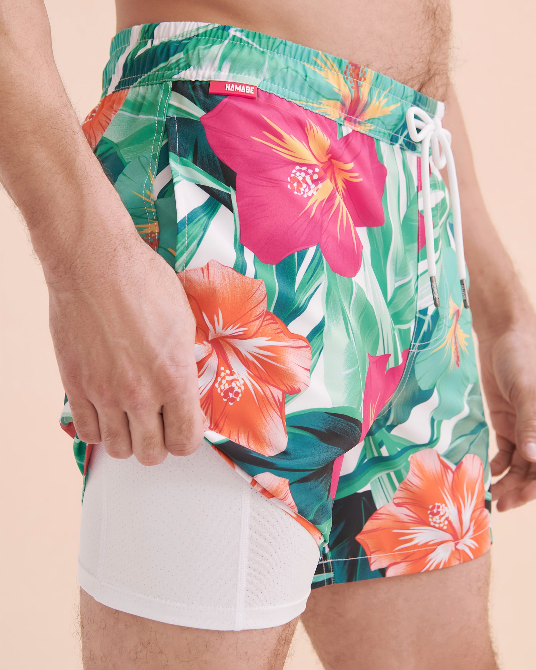 HAMABE Maillot volley Hibiscus tropical 03100031 - View7