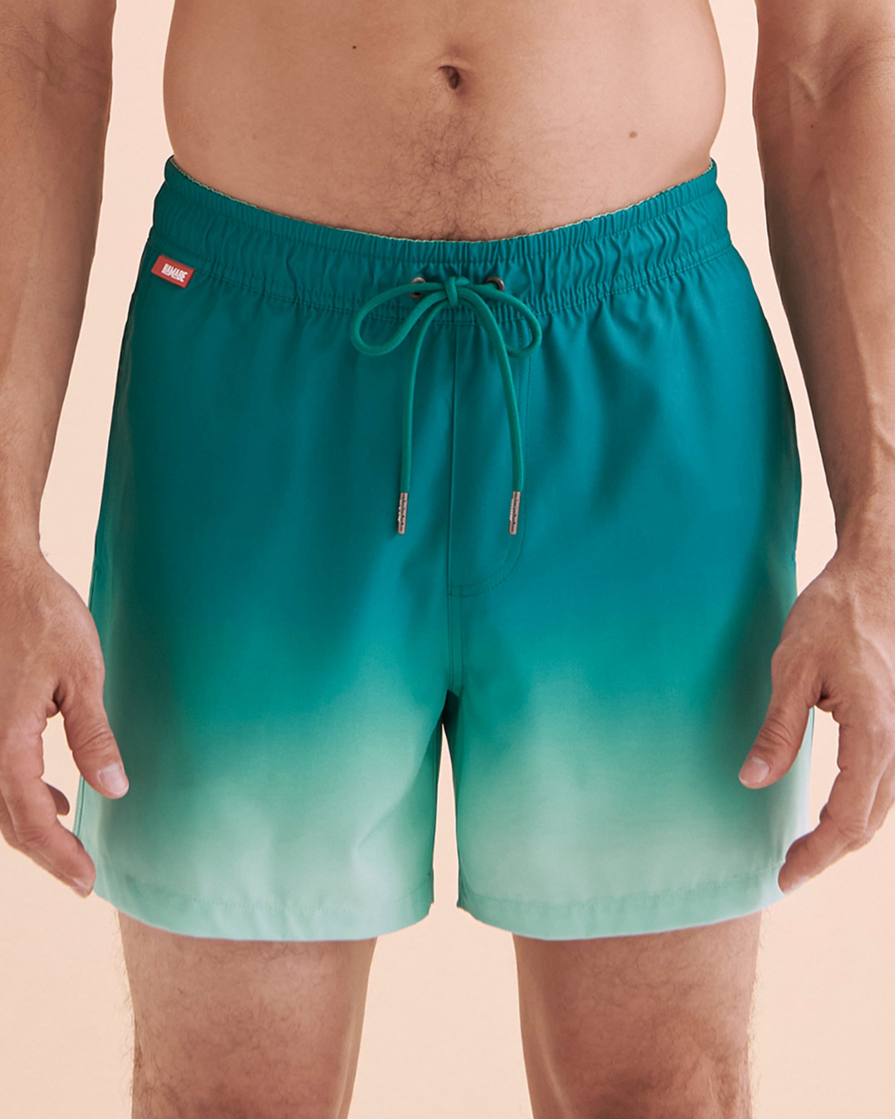 HAMABE Volley Swimsuit Ombre Blue 03100031 - View4